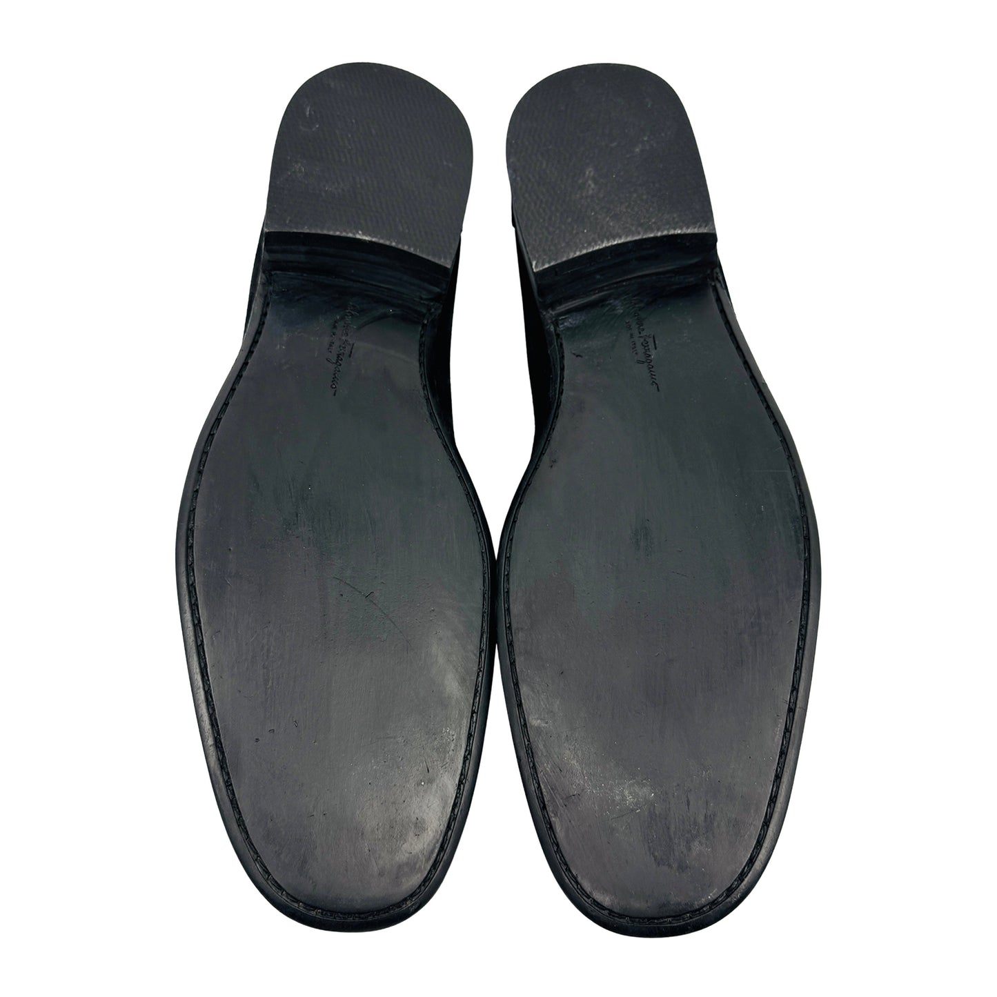 Salvatore Ferragamo Gancini Bit Suede Loafers (Size 45/45.5)