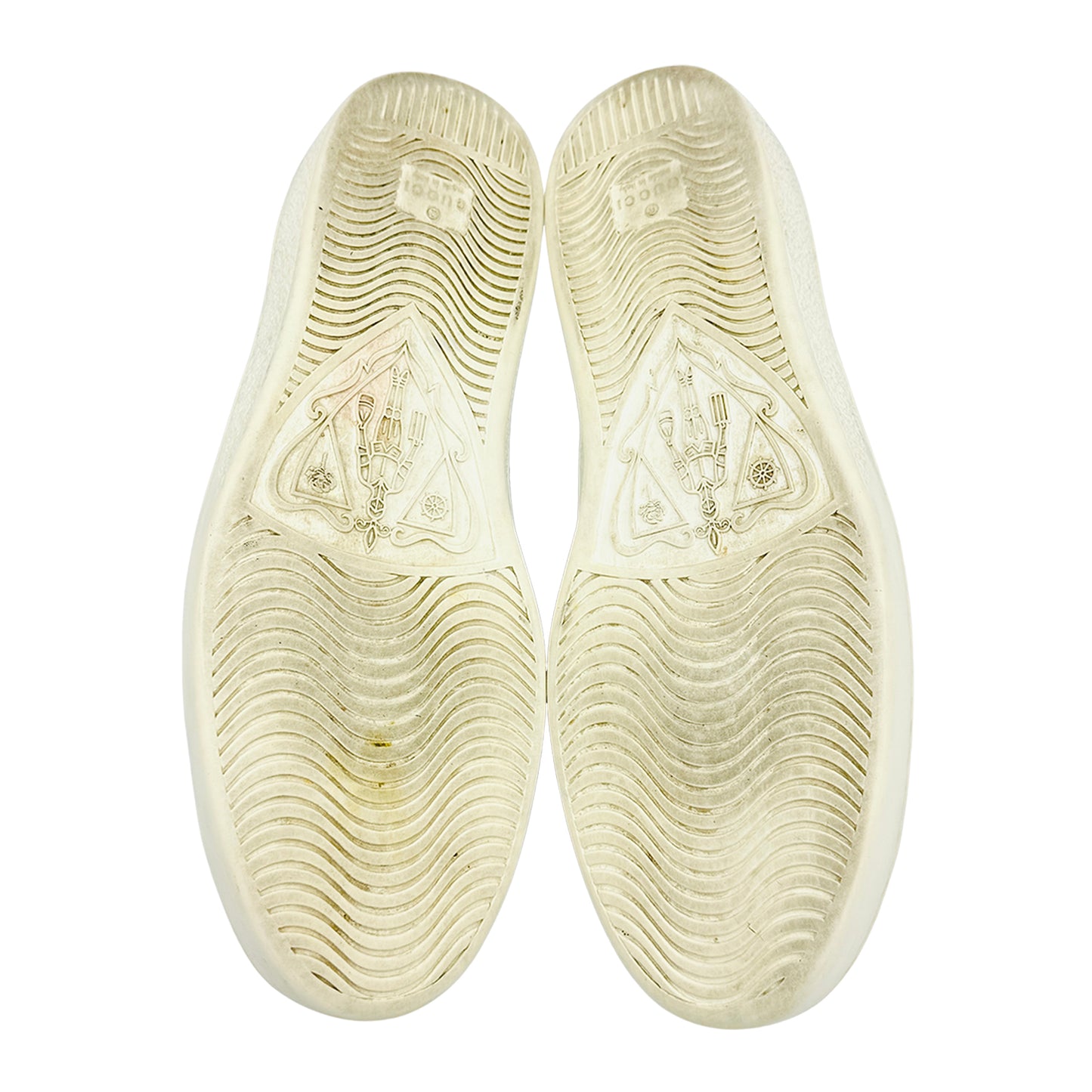 Gucci Ace White Leather Sneakers (Size 42) - 478190