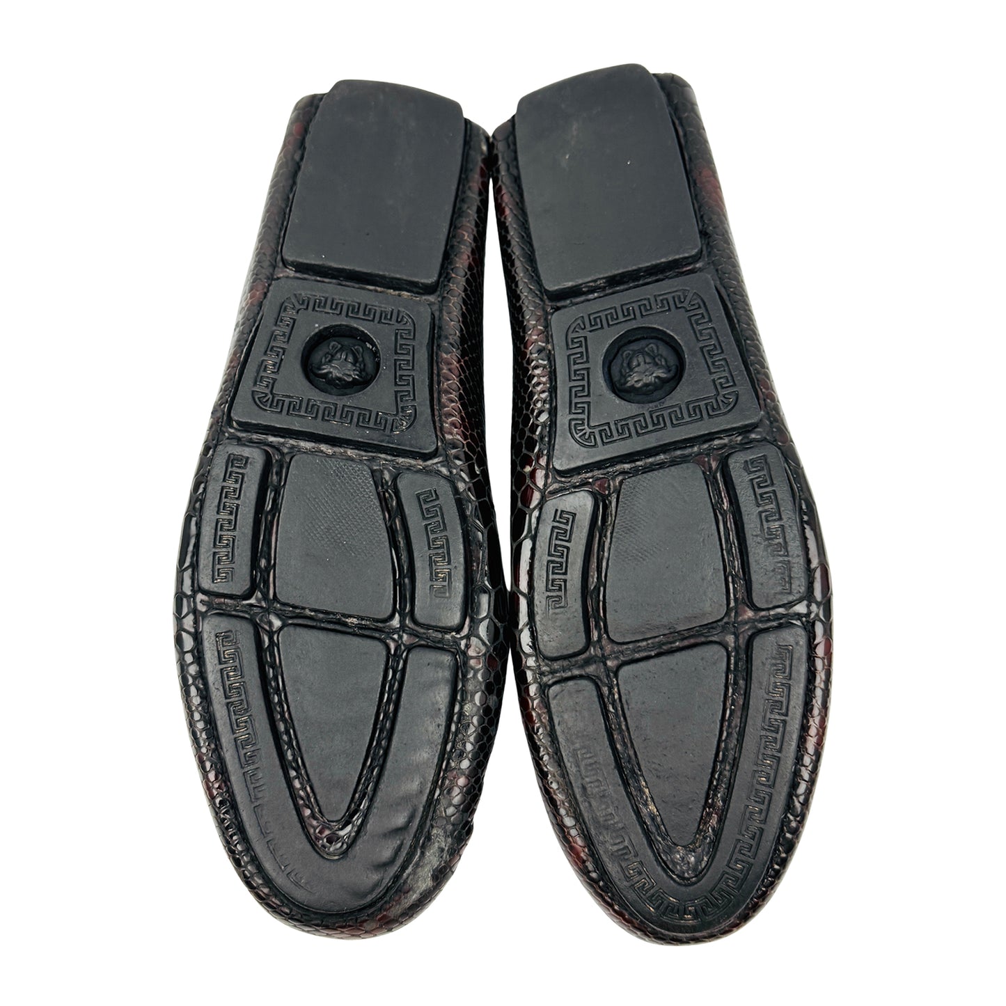 Versace Men's Python Embossed Loafers (Size 42)