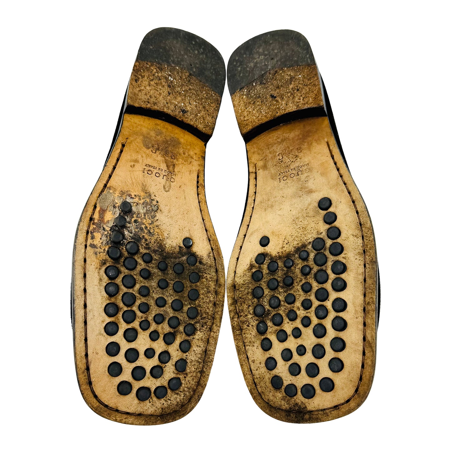 Gucci Women's Black Suede Italian Loafers (Size 36.5) - 100 0474