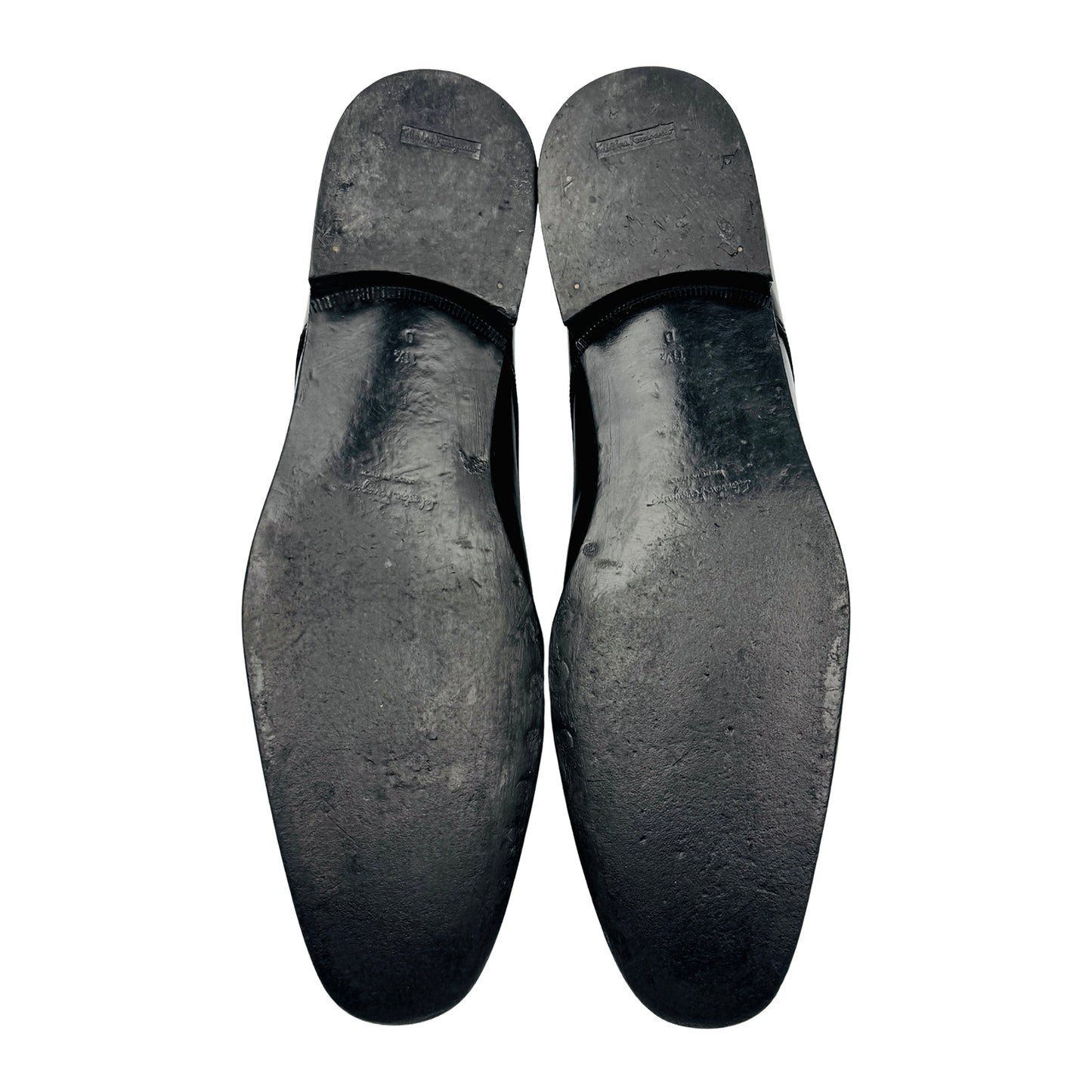 Salvatore Ferragamo Black Derby Shoes (Size 45/45.5)