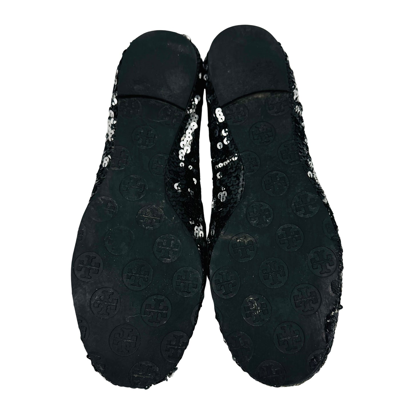 Tory Burch Reva Sequin Textile Ballet Flats (Size 39/39.5)