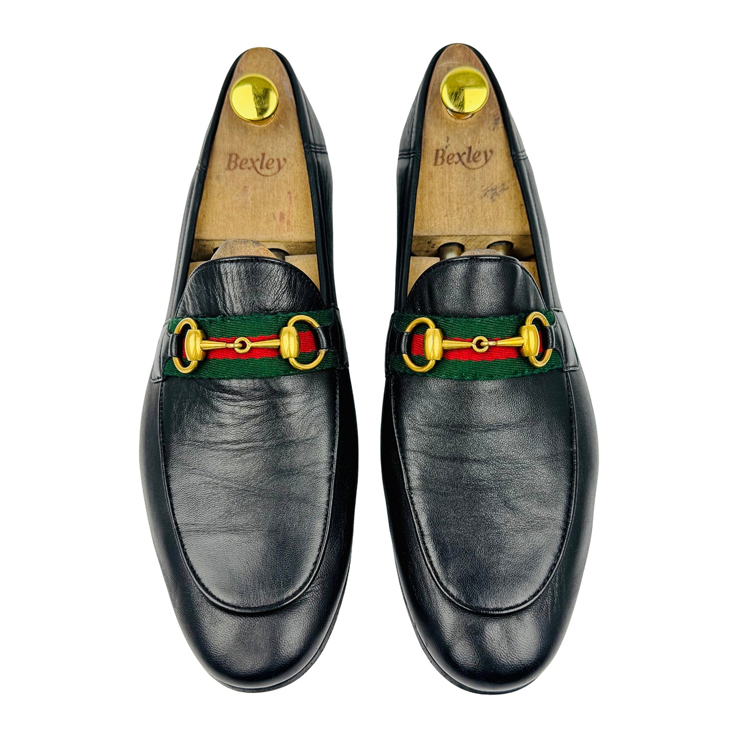 Gucci Men's Jordaan Black Leather Loafers (Size 42.5)
