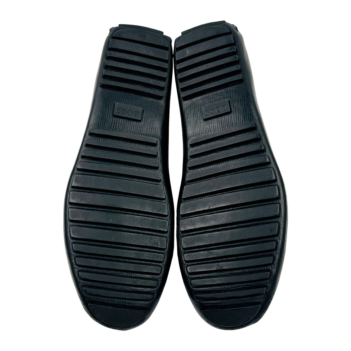 Hugo Boss Black Leather Driver Loafers (Size 42.5)