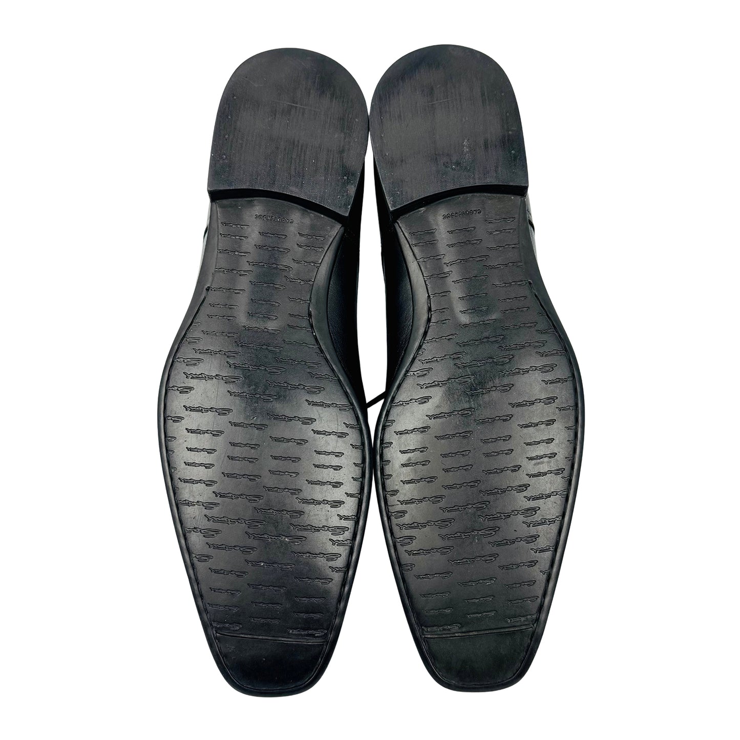 Santoni Men's Black Leather Italy Made Oxfords (Size 42)