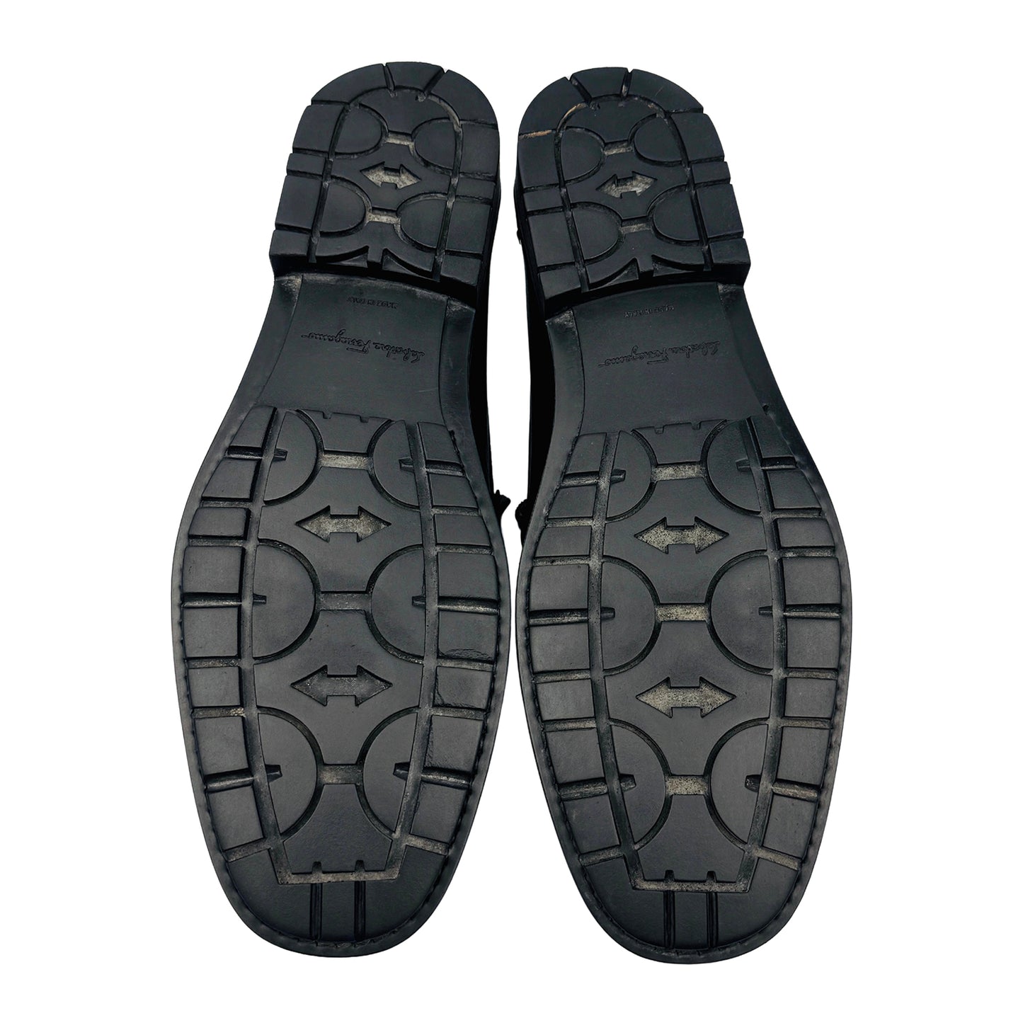 Salvatore Ferragamo Men's Gancini Ornament Black Loafers (Size 44/44.5)