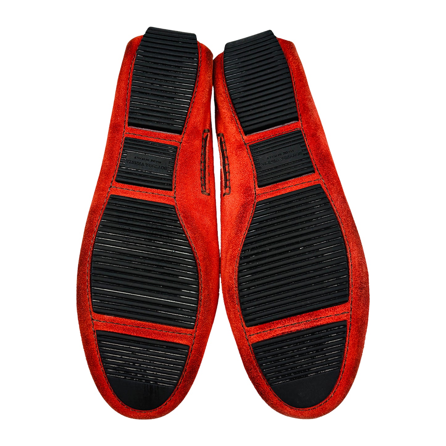Bottega Veneta Red Intrecciato Loafers (Size 38.5) - 283058