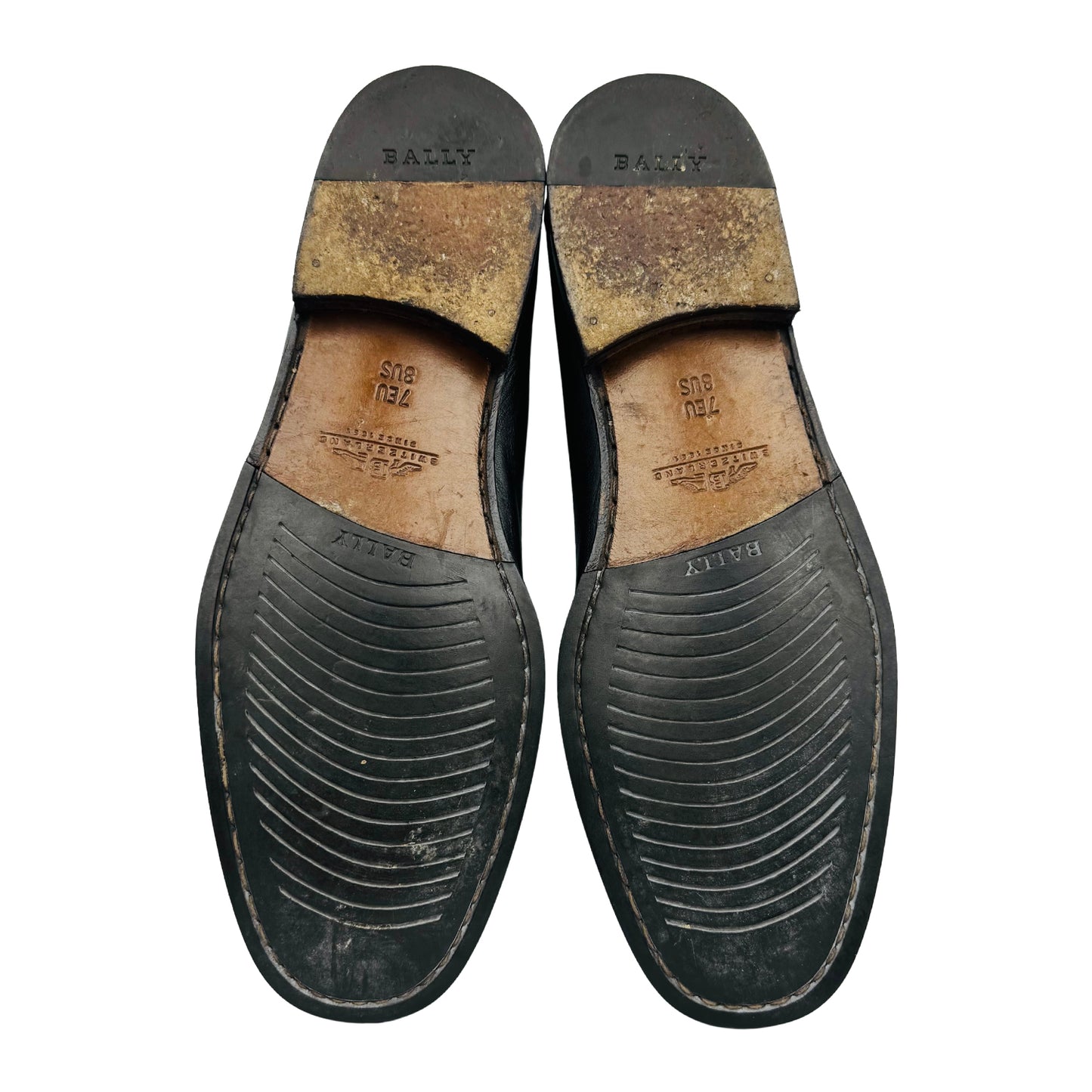 Bally Ruvera Men's Black Leather Loafers (Size 40/40.5)