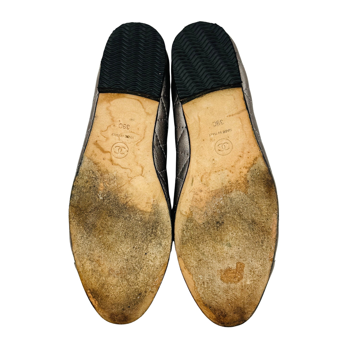 Chanel Quilted Ballet Flats (Size 37) - G028199