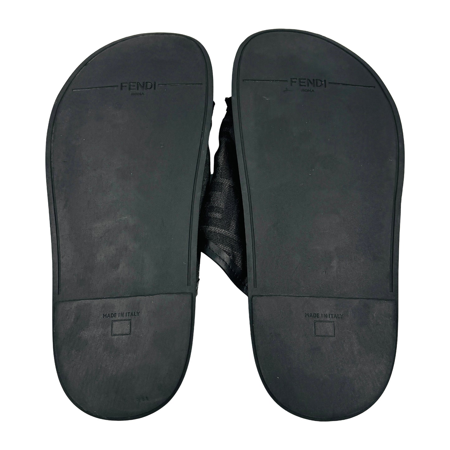 Fendi Feel Black Sandal Slippers (Size 42.5)