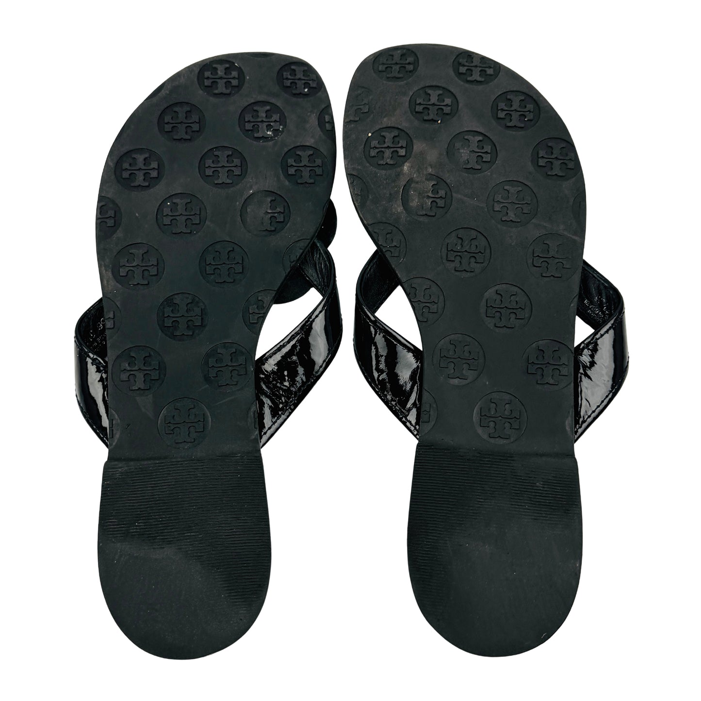 Tory Burch Breely Black Flip Flops (Size 36.5)