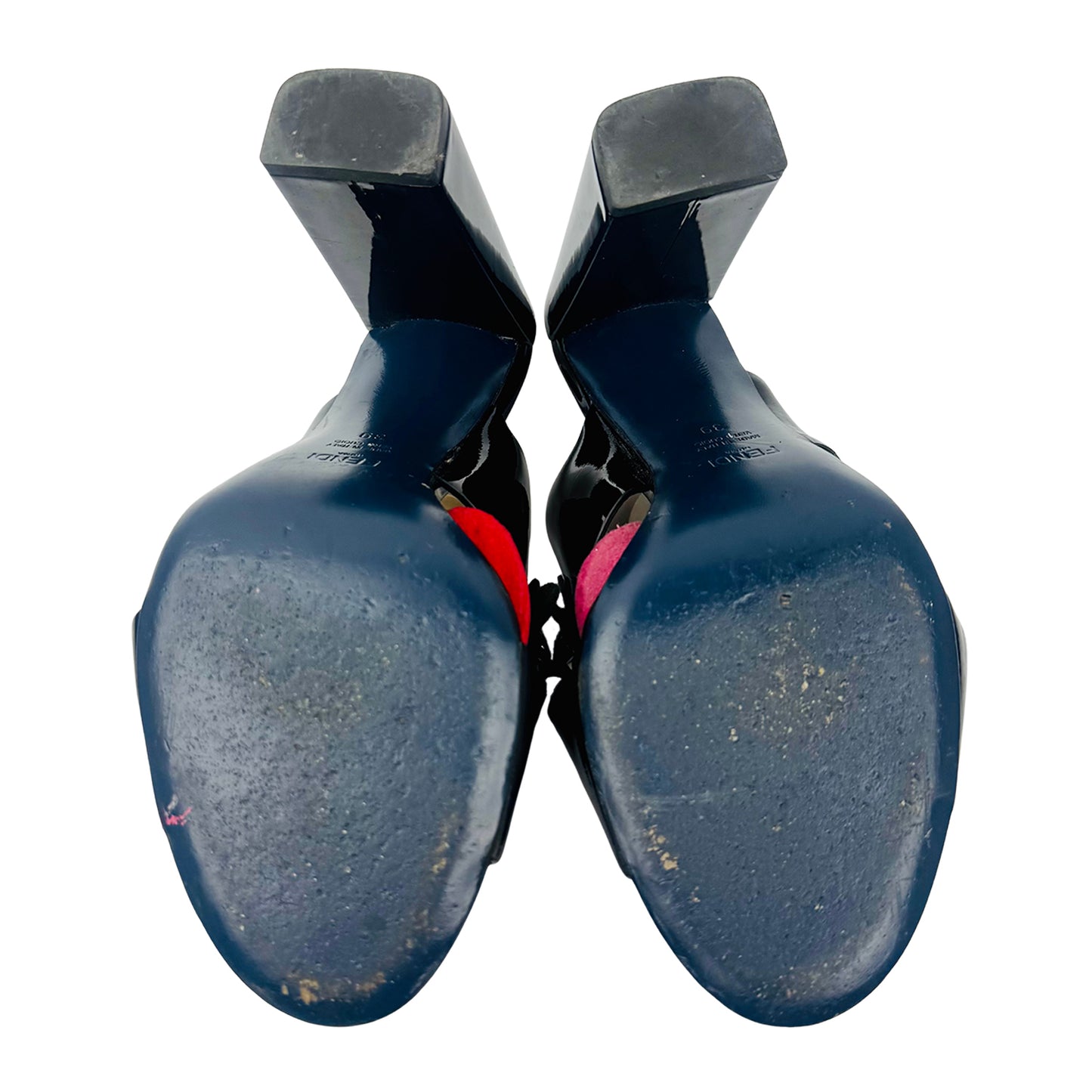 Fendi Women's Flowerland Patent Leather Heels (Size 39)