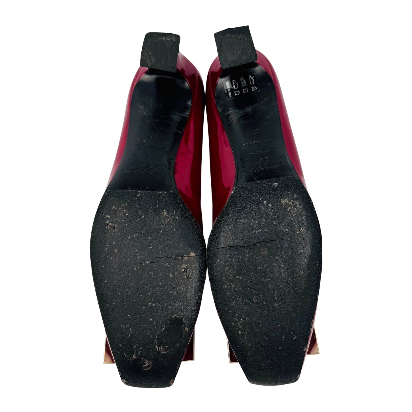 Roger Vivier Burgundy Trompette Pumps (Size 37/37.5)