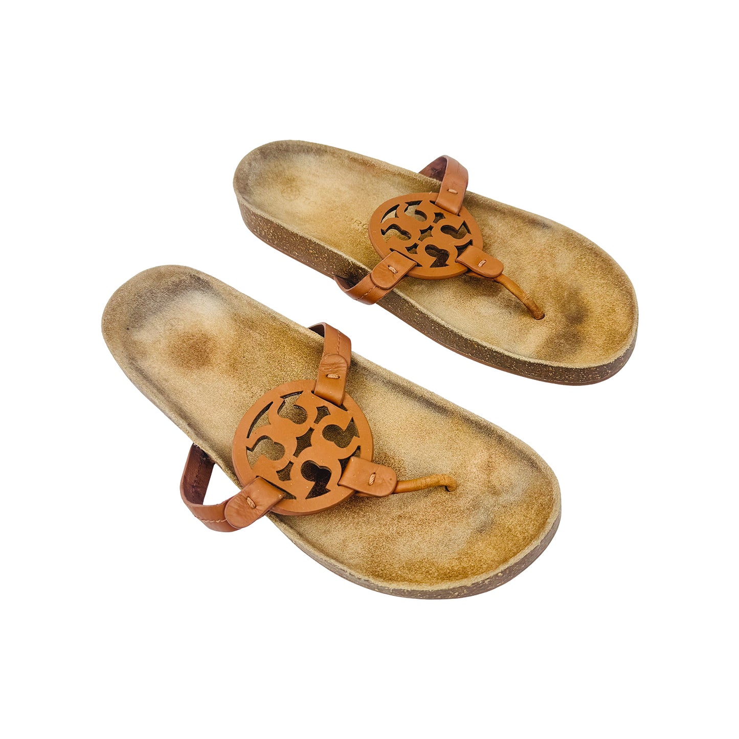 Tory Burch Miller Cloud Light Brown Sandal Slippers (Size 41)