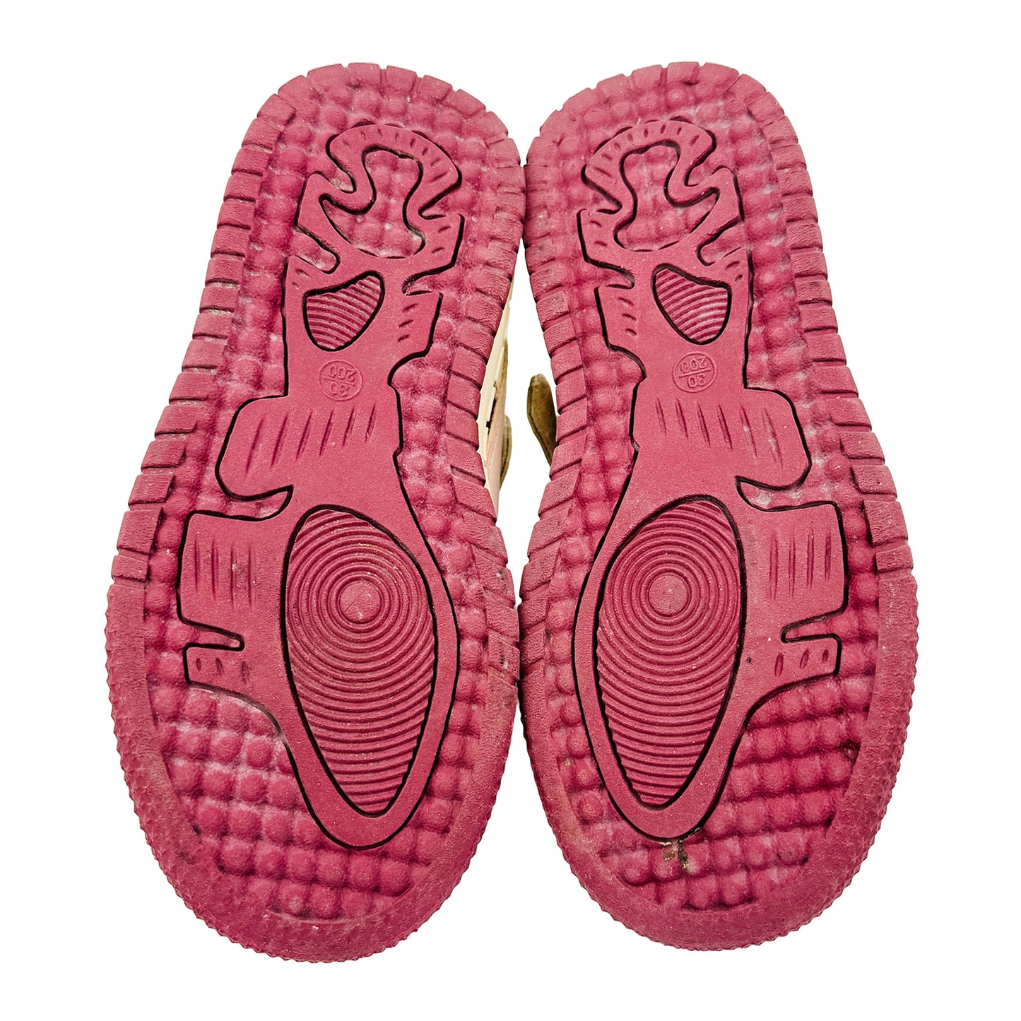 Outsole image of Nike Kid's Off-White Fashion Sneakers (Size 30)