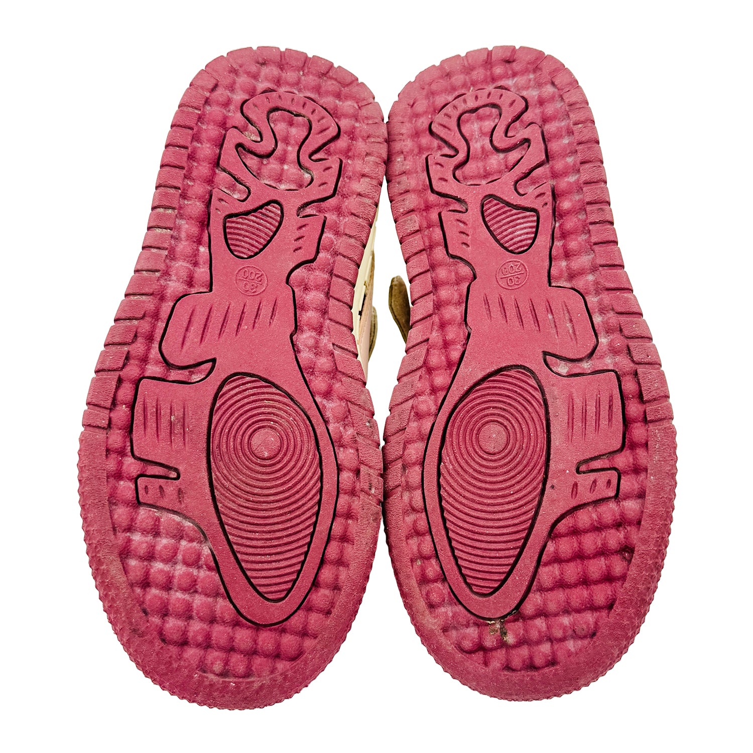 Outsole image of Nike Kid's Off-White Fashion Sneakers (Size 30)