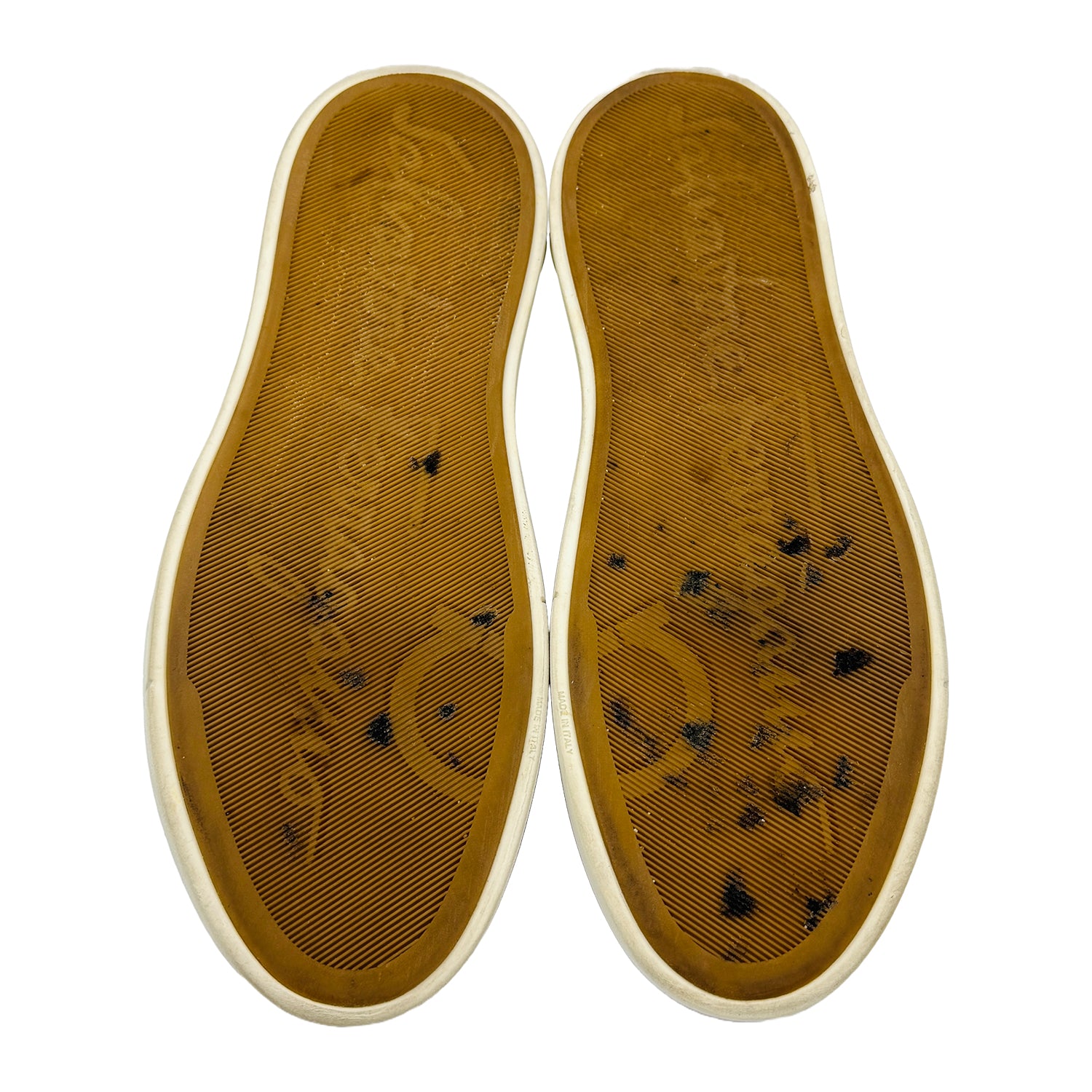Outsole image of Salvatore Ferragamo Men's Angel Leather Sneakers (Size 42)