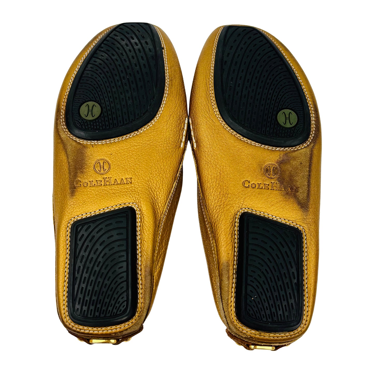 Cole Haan Golden leather Mules (Size 38) - D17633