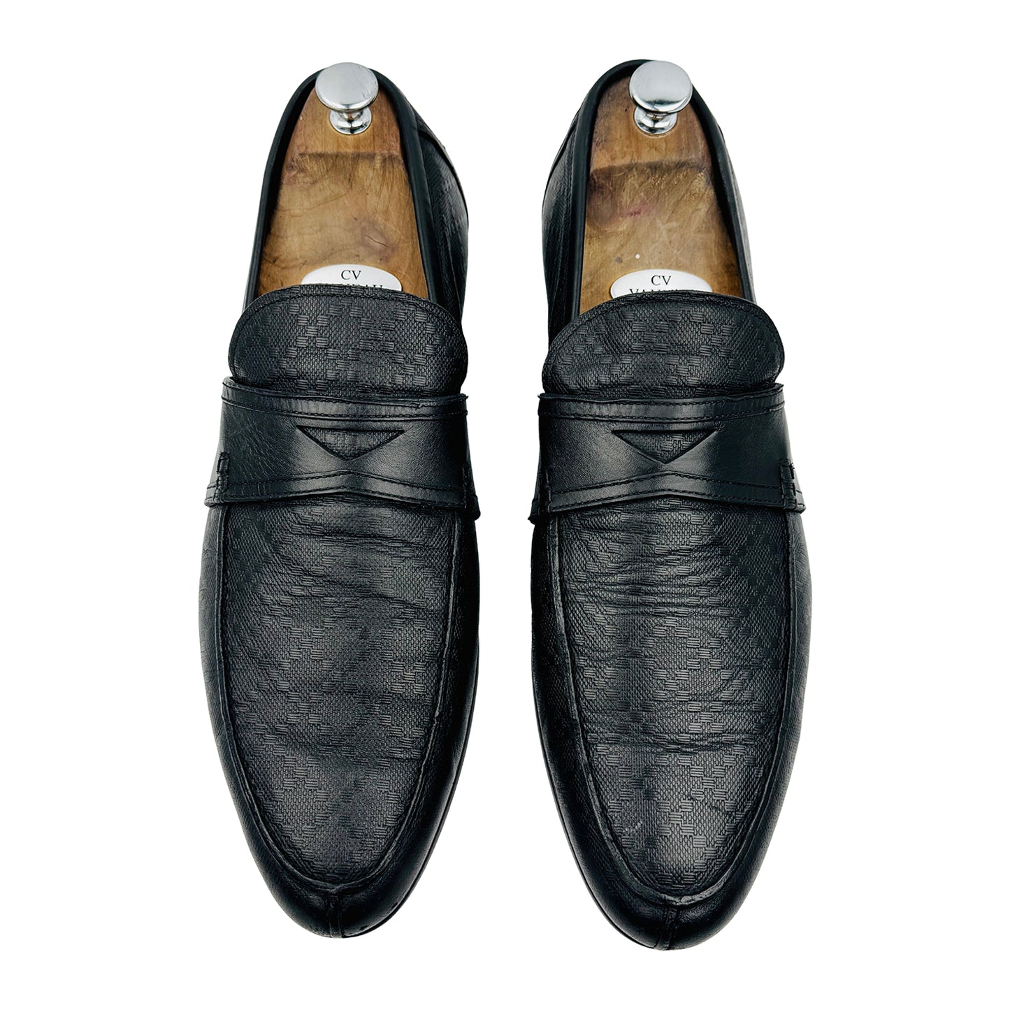 Gucci Hilary Lux Diamante Black Loafers (Size 44)