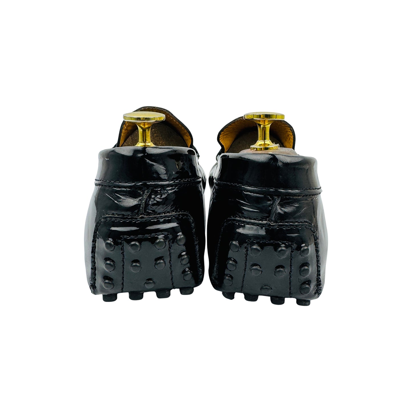 Tod's Gommino Black Patent Leather Driving Loafers (Size 43)