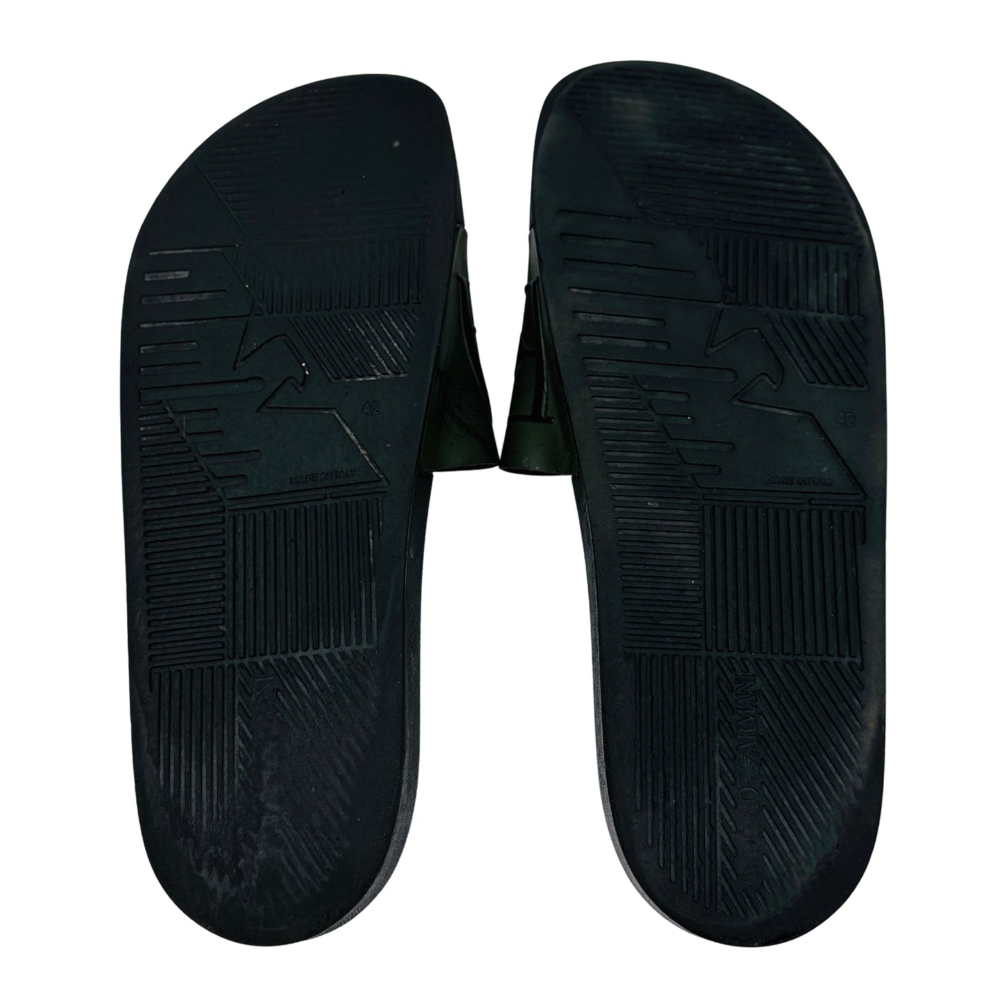 Emporio Armani EA7 Olive Green Slides (Size 42)