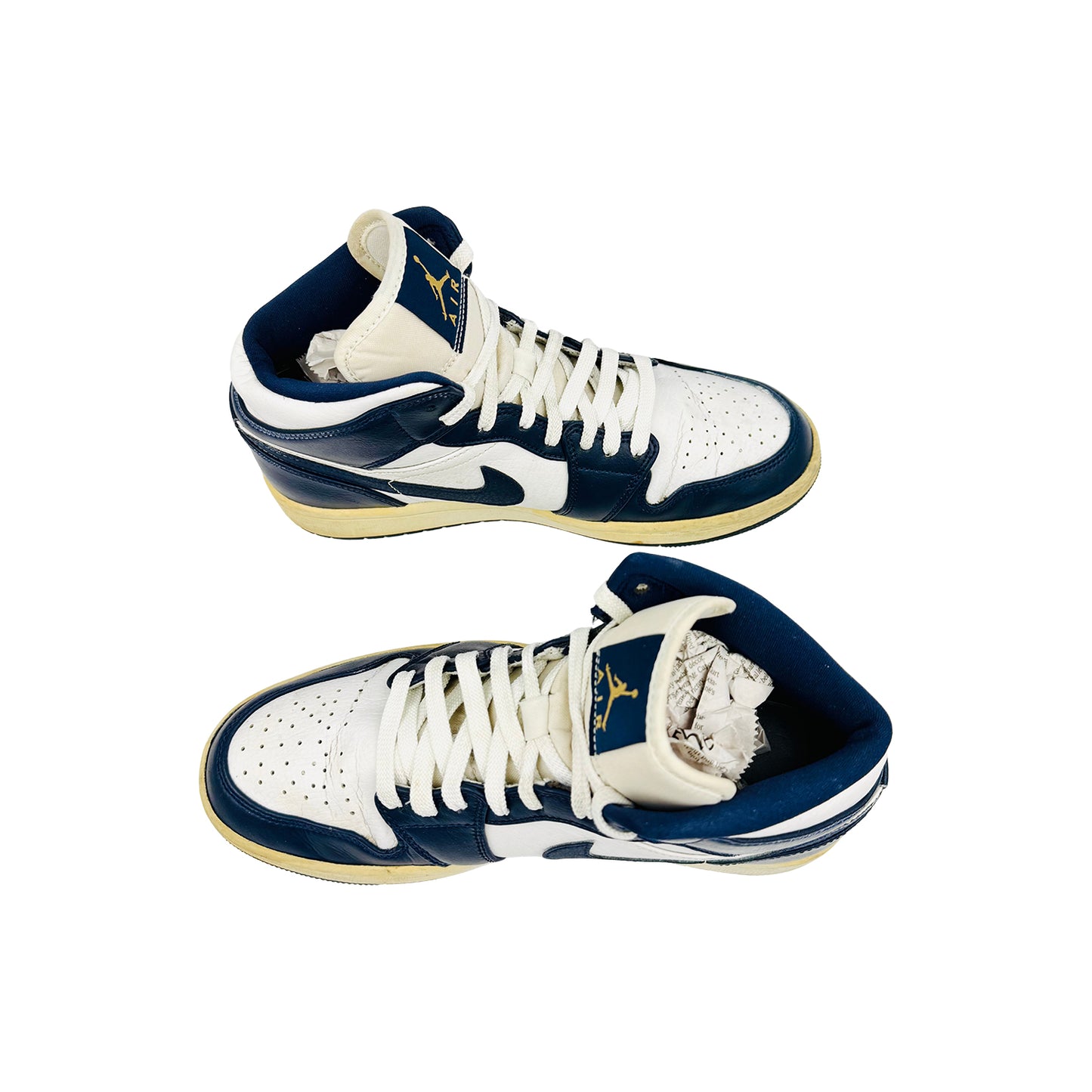 Nike Air Jordan 1 Mid 'Midnight Navy' Sneakers (Size 40) - 554724-174