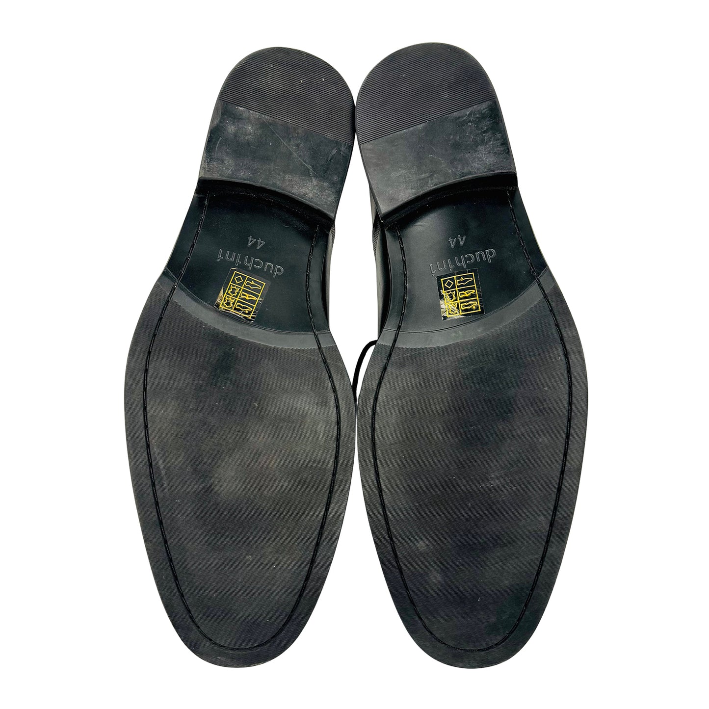 Duchini Men's Formal Black Leather Oxfords (Size 44)