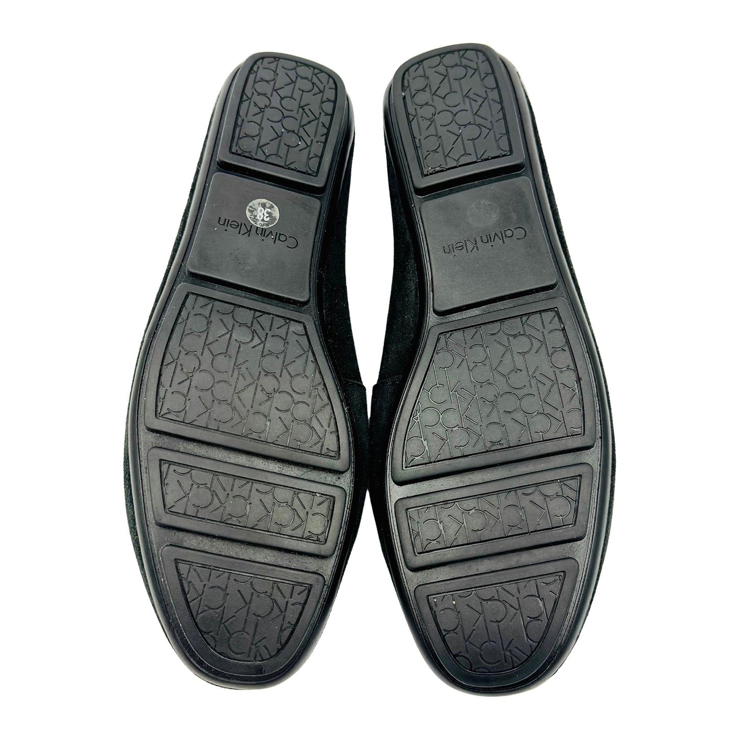 Calvin Klein Women's Black Suede Loafer (Size 38) - E8887