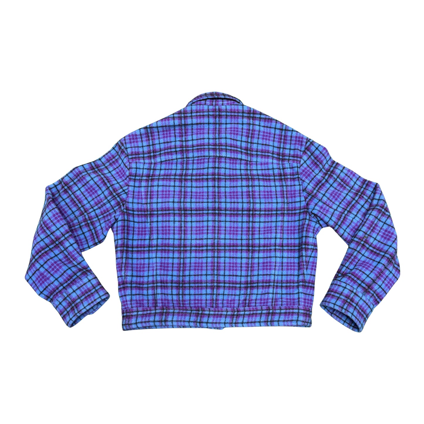 Louis Vuitton Cropped Flannel Blouson Trucker Jacket (Size Large/XL)