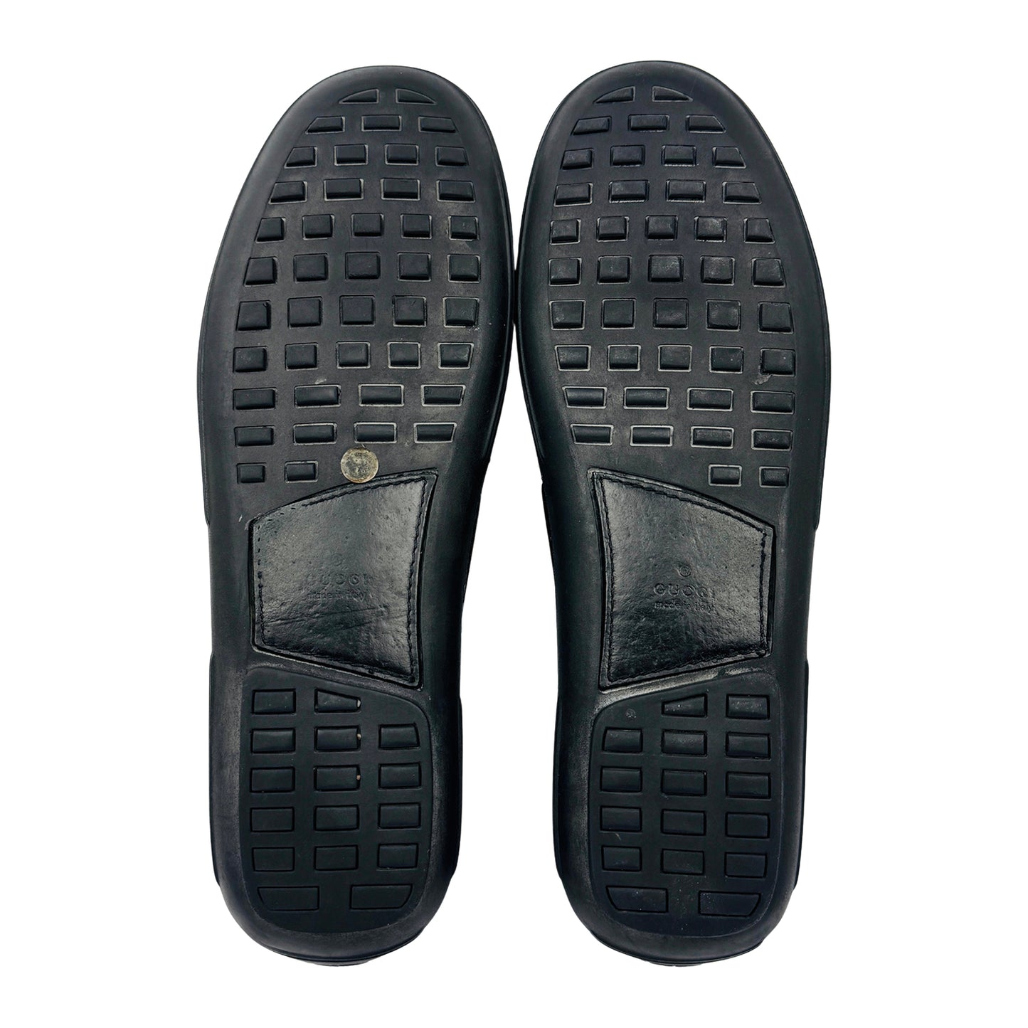 Gucci Men's Black Horsebit Driving Loafers (Size 45/45.5)