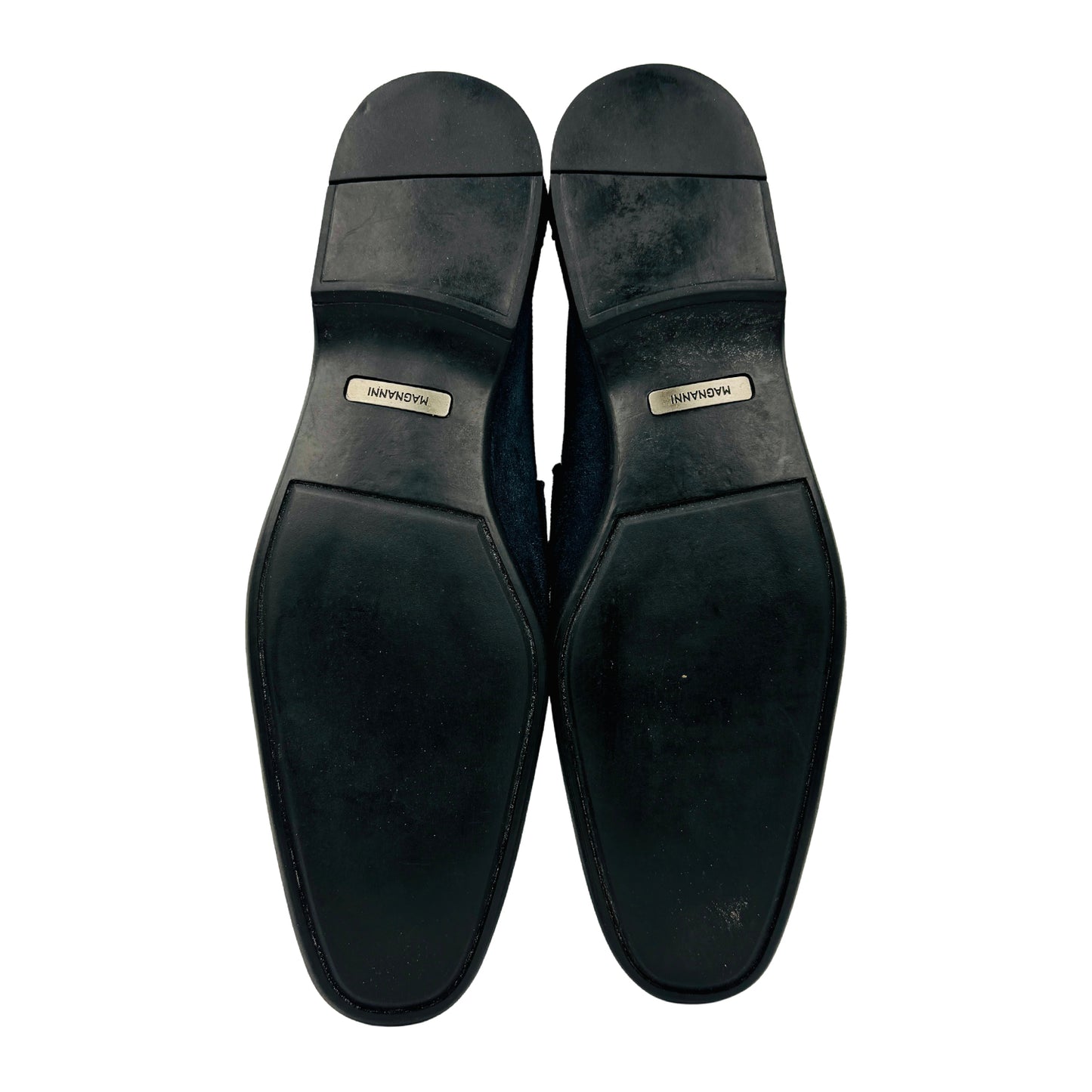 Magnanni Men's Navy Blue Horsebit Loafers (Size 44/44.5)