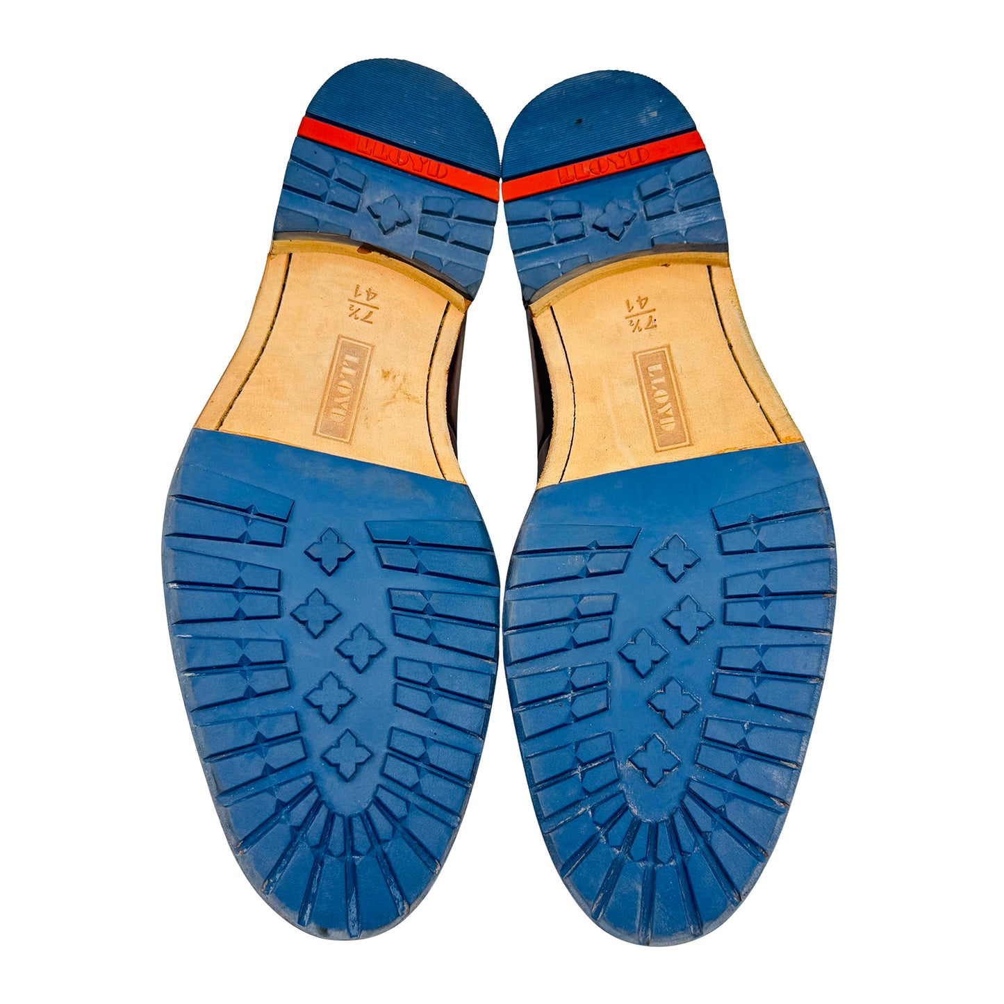 LLOYD Men's Brown Leather Lug-Sole Loafers (Size 42.5)