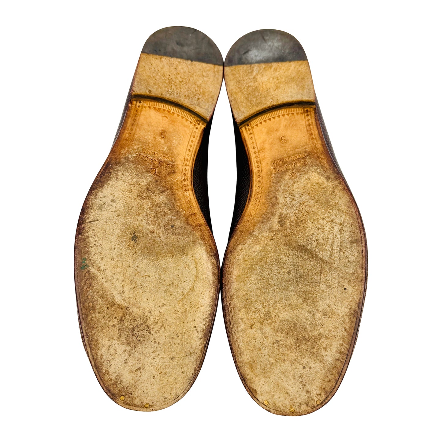 Gucci Men's Two-Tone Brown Loafers (Size 43.5)