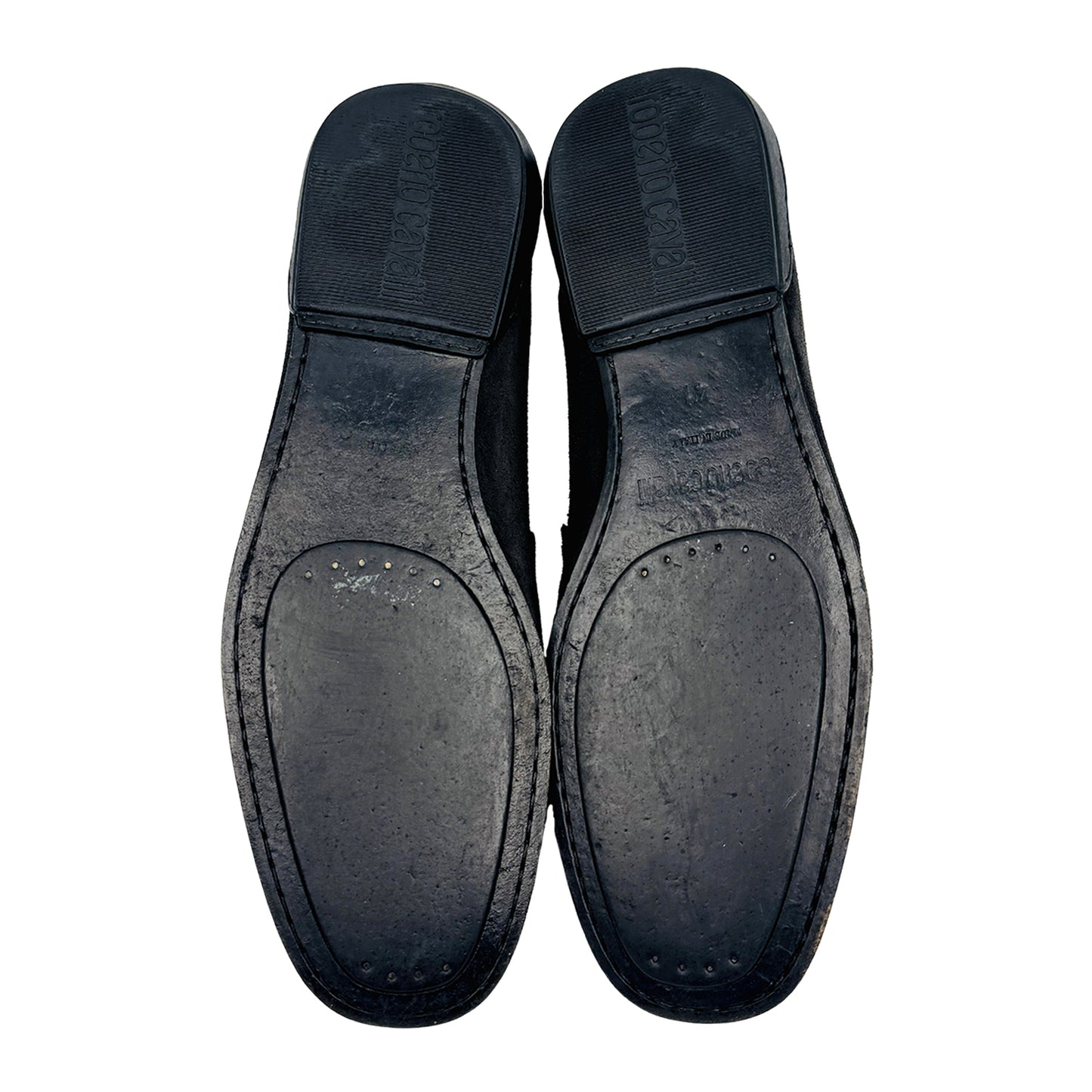 Roberto Cavalli Black Suede Driving Loafers (Size 42)