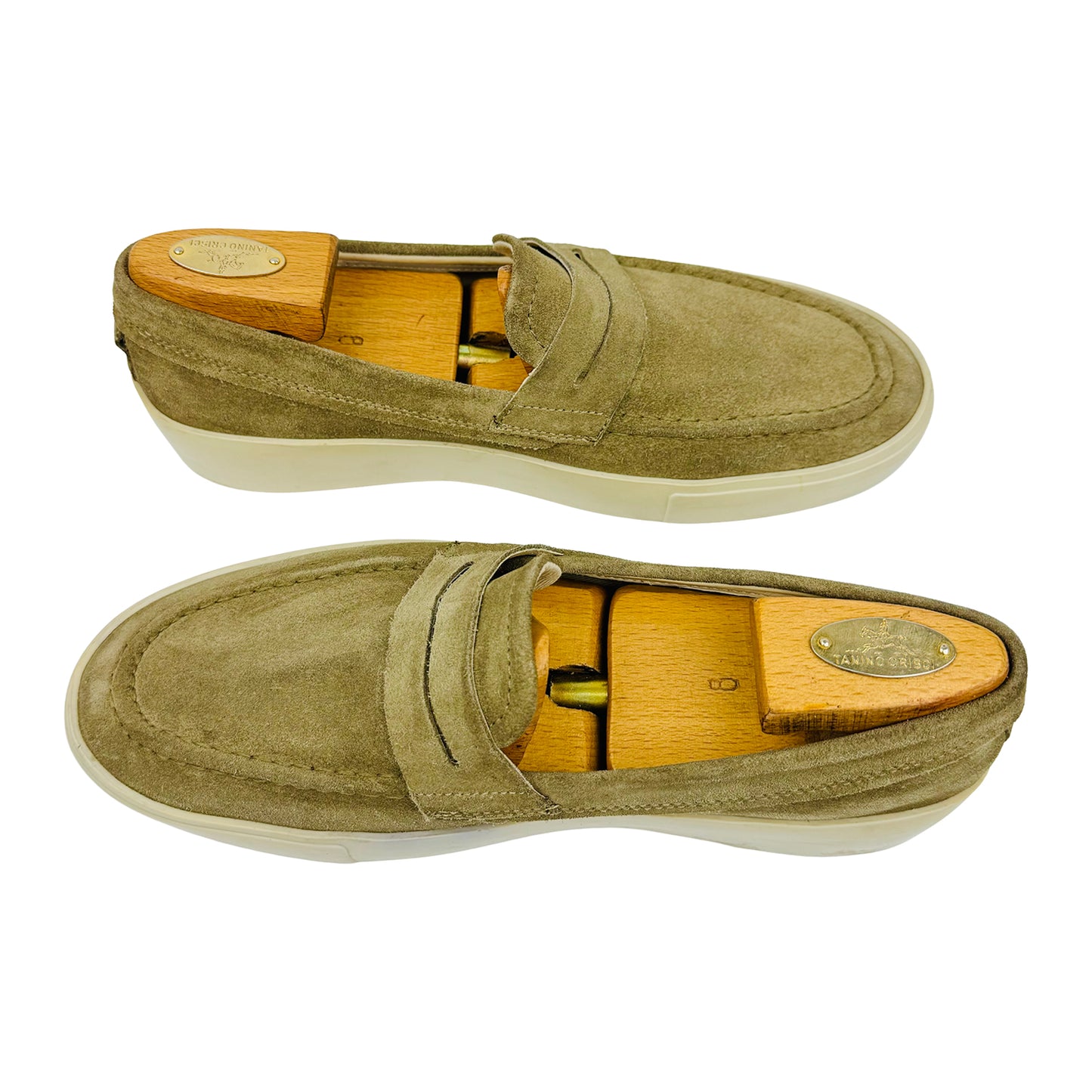 ZARA Men's Beige Suede Leather Loafer (Size 42)