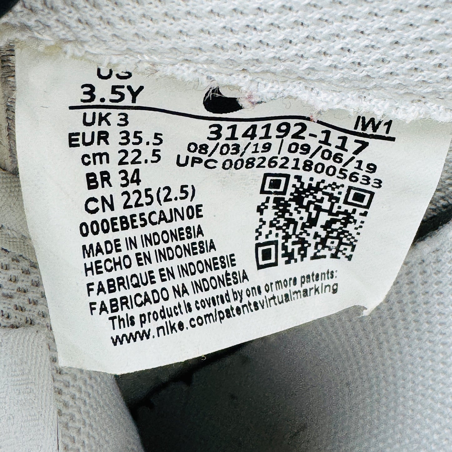 Nike Air Force 1 Low Sneakers (Size 35.5) - 314192-117