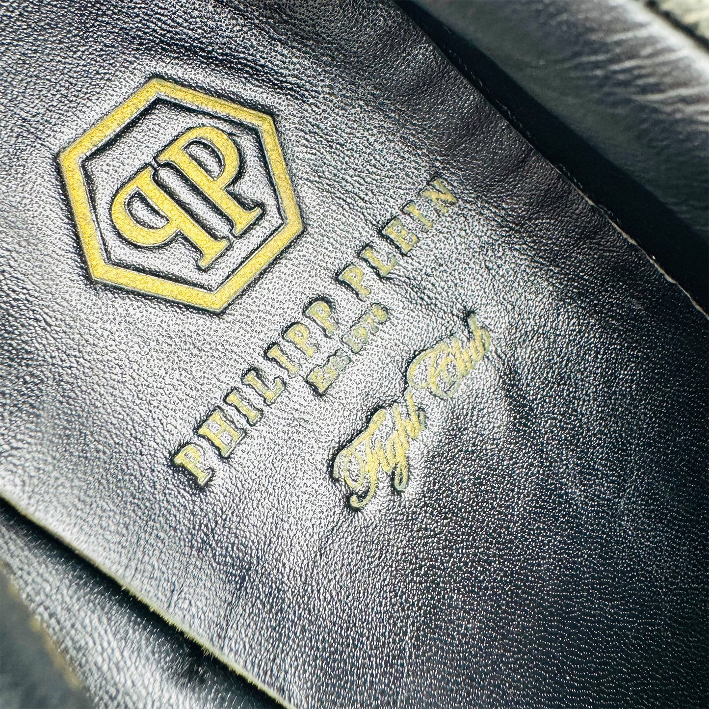 Philipp Plein Men's Studded Denim Shoes (Size 41/41.5)