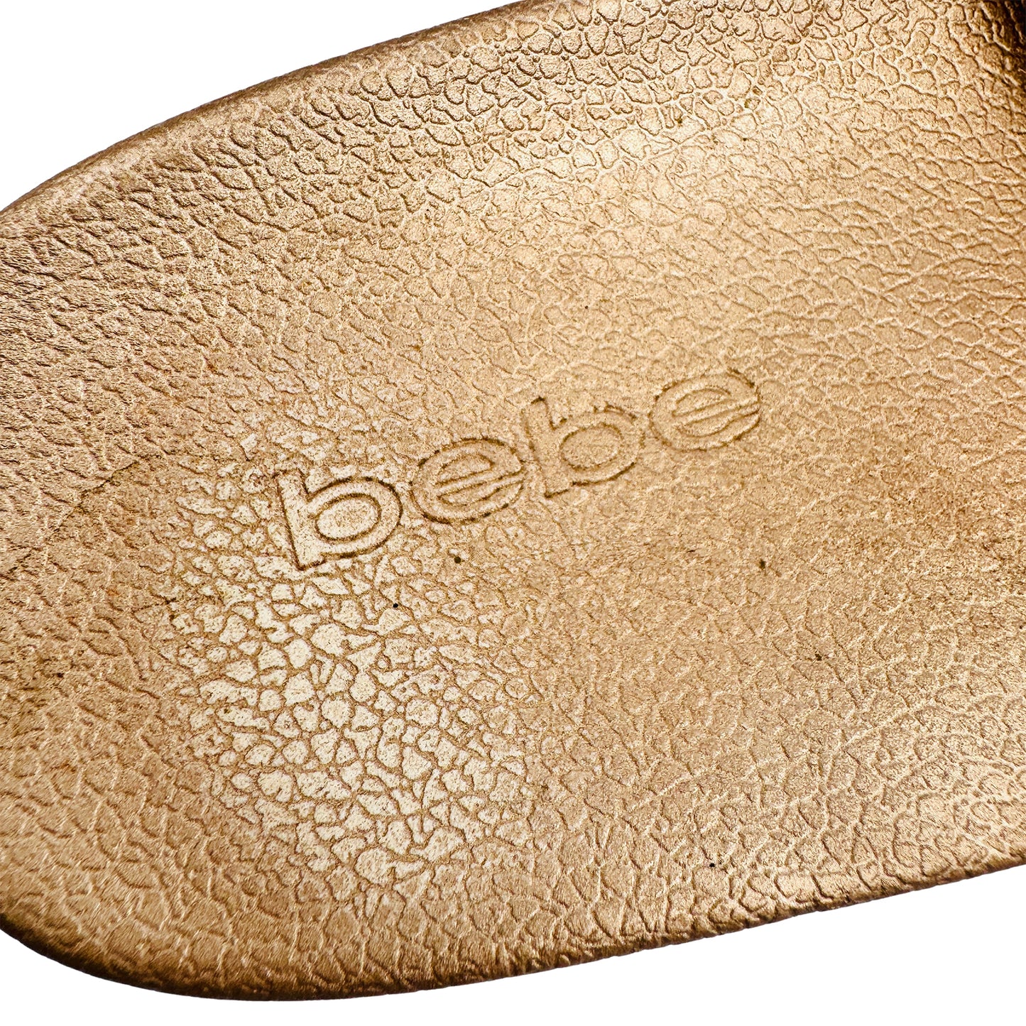 Bebe Women's 'Champagne Gold' Slides (Size 36/37)