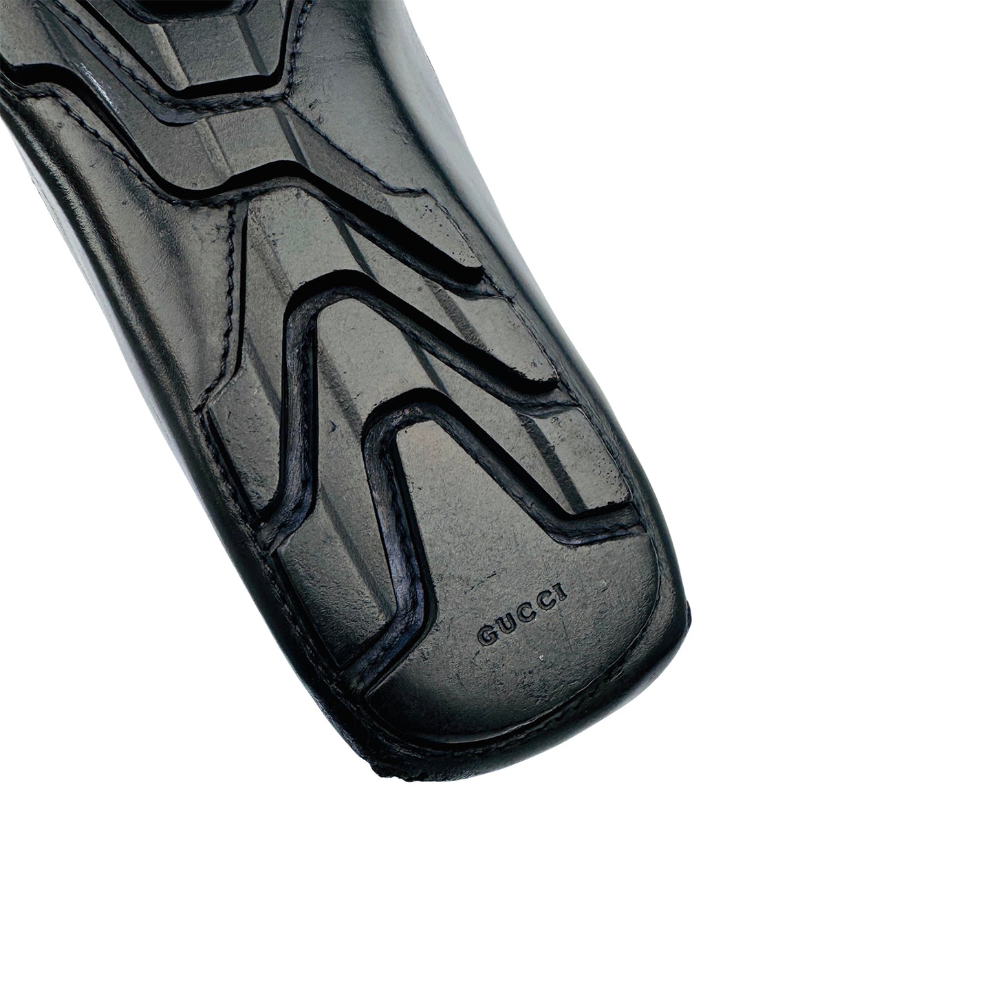 Gucci Men's Black Leather Loafers (Size 41.5/42)