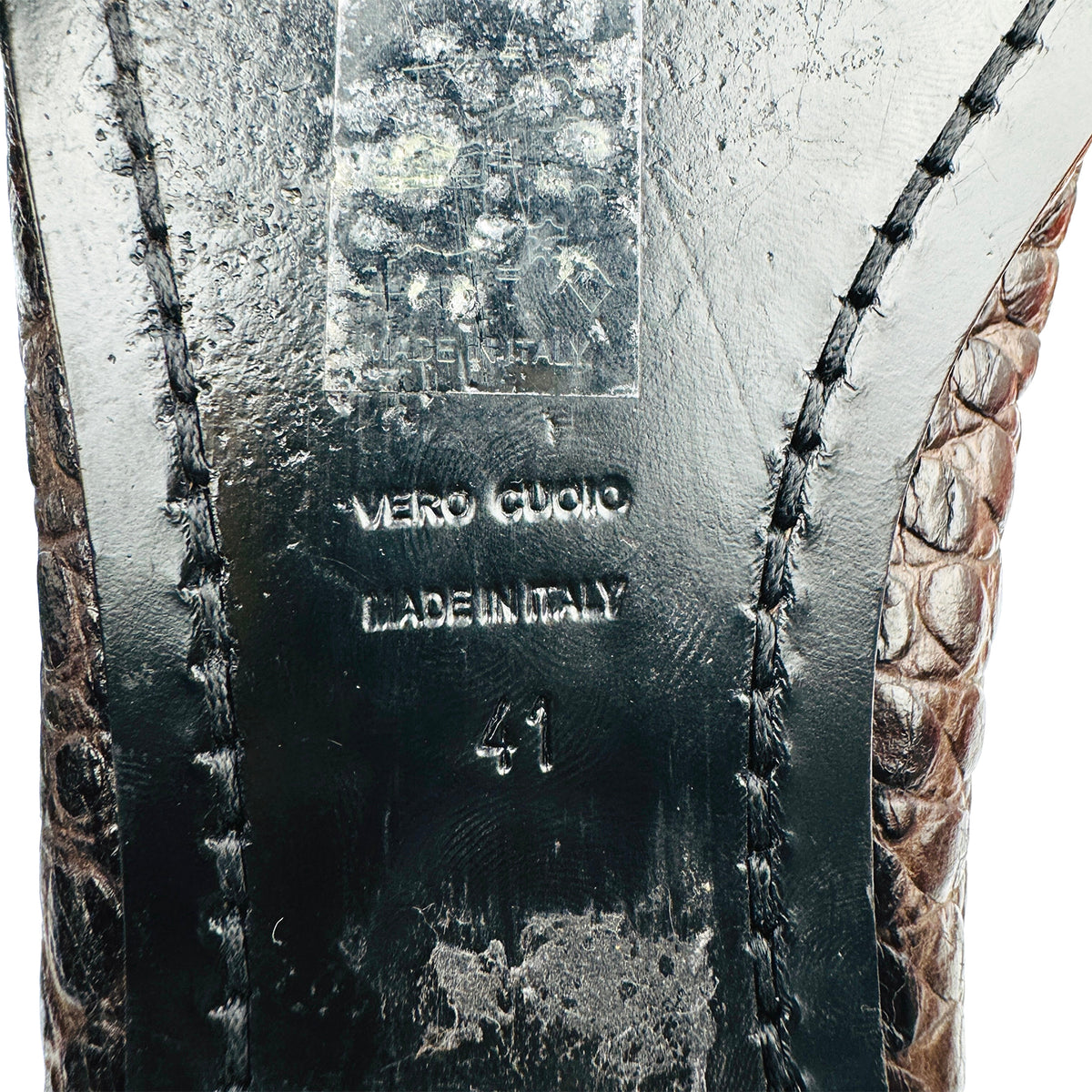 Konstantin Starke Crocodile Leather Lion Bit Loafers (Size 41)