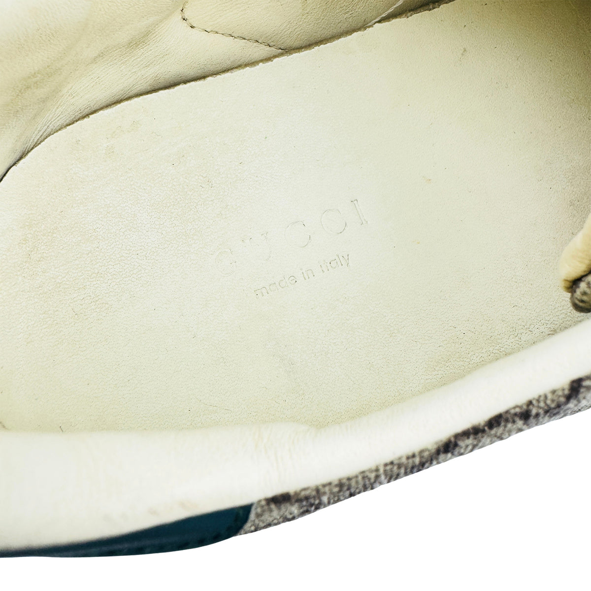 Gucci Ace GG Supreme Web Beige Ebony Sneakers (Size 42/42.5)