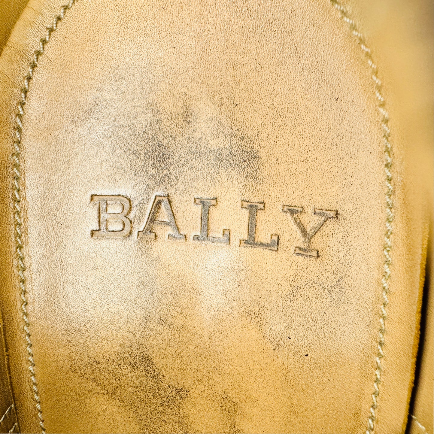 Bally Men's Burgundy Leather Derby Shoes (Size 42)