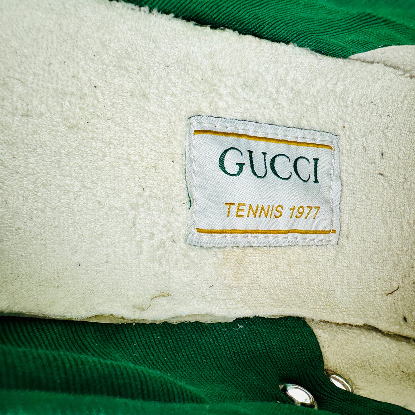Gucci Tennis 1977 Beige Italian Sneakers (Size 38)