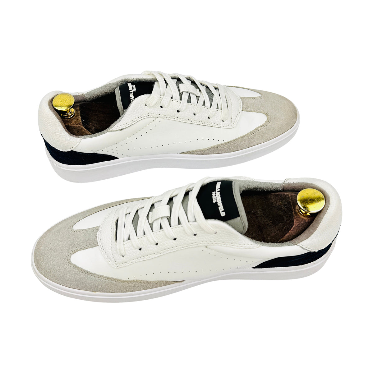 Karl Lagerfeld White Leather Sneakers (Size 41)