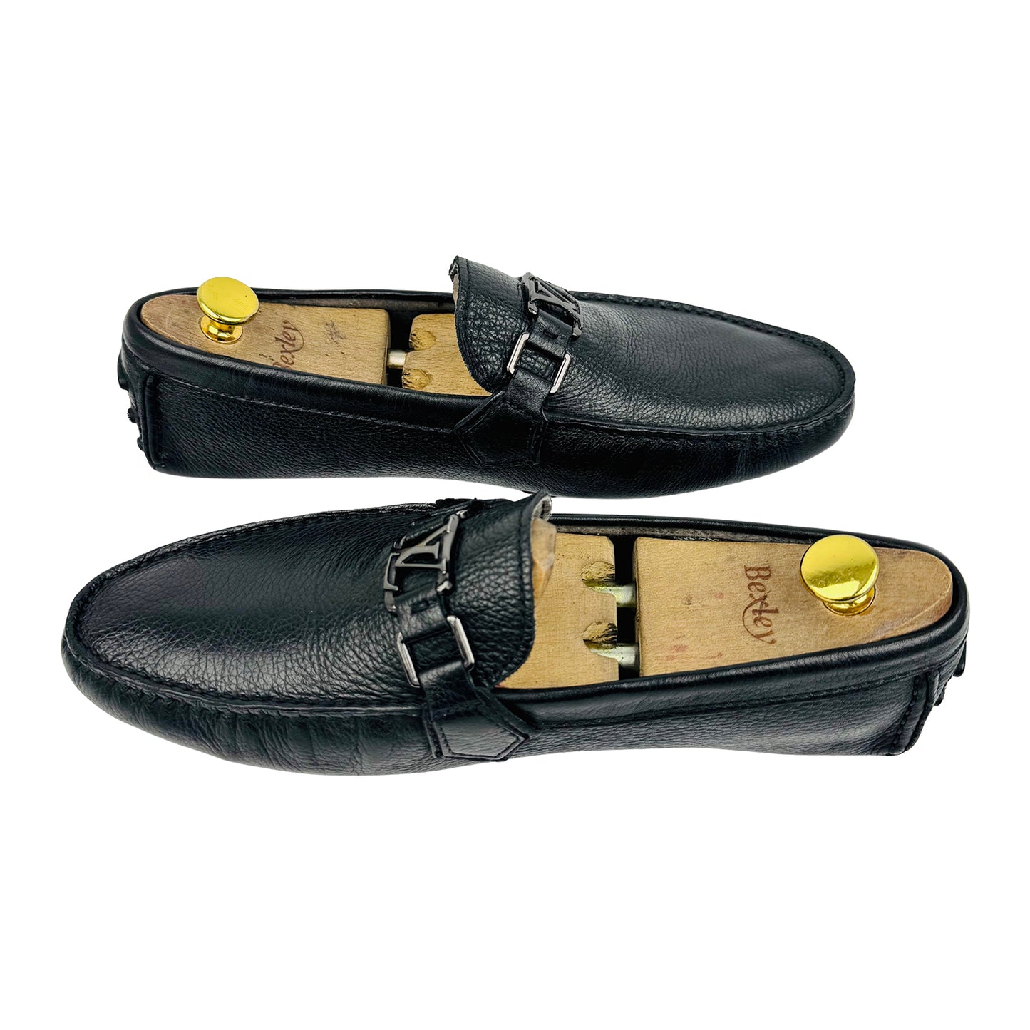 Louis Vuitton Hockenheim Black Leather Loafers (Size 42.5)