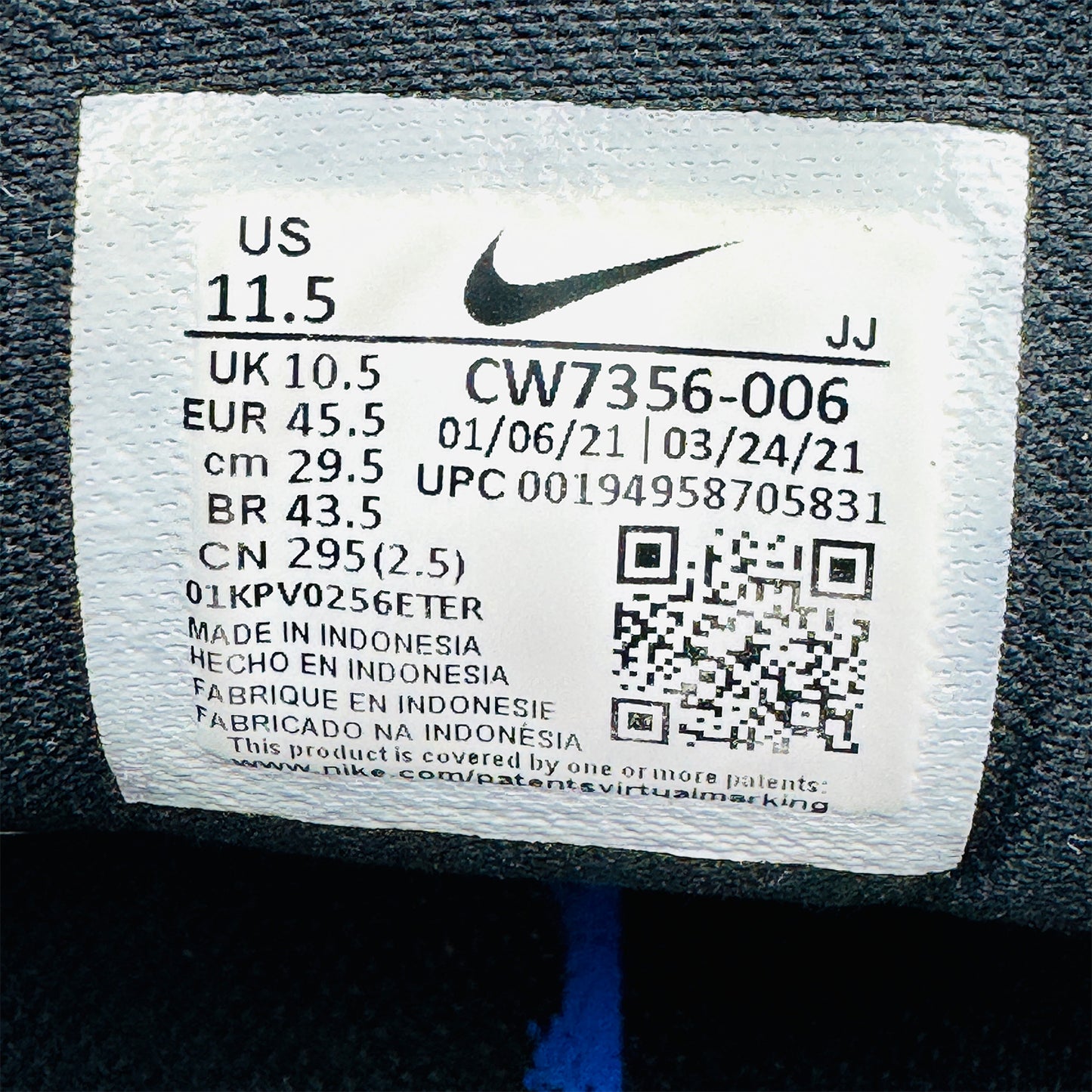 Nike Air Zoom Pegasus 38 Shoes (Size 44.5) - CW7356-006
