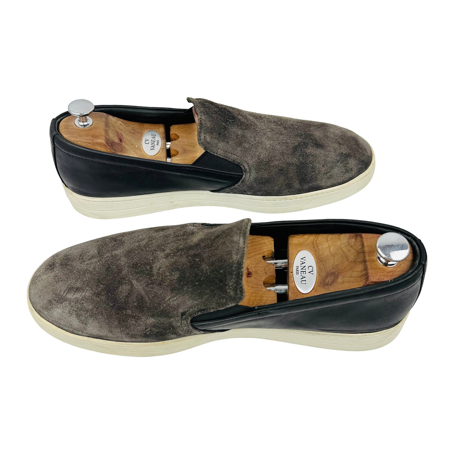 Prada 'Dark Charcoal' Slip-On Shoes (Size 45/45.5) - 4D 2733