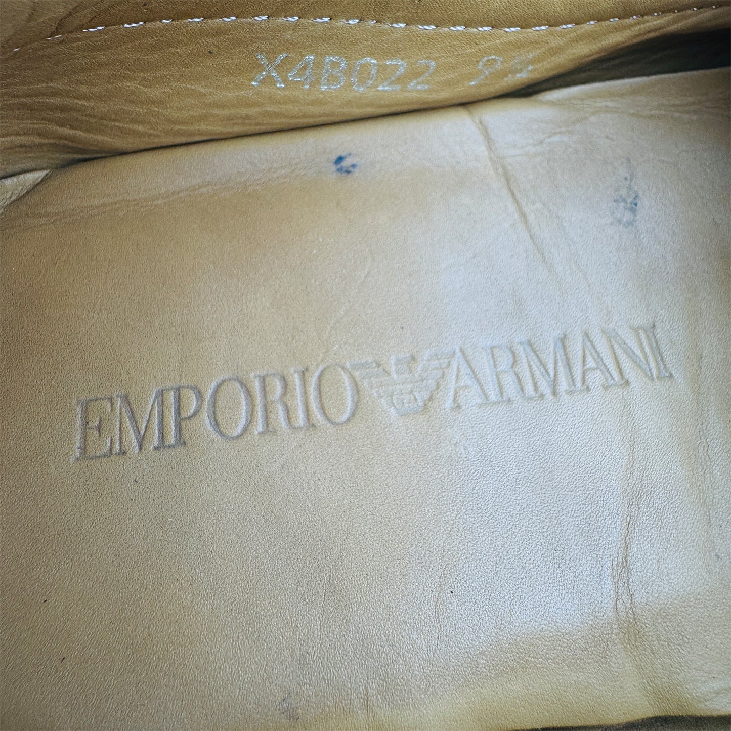 Emporio Armani Men's Red Driving Loafers (Size 43)