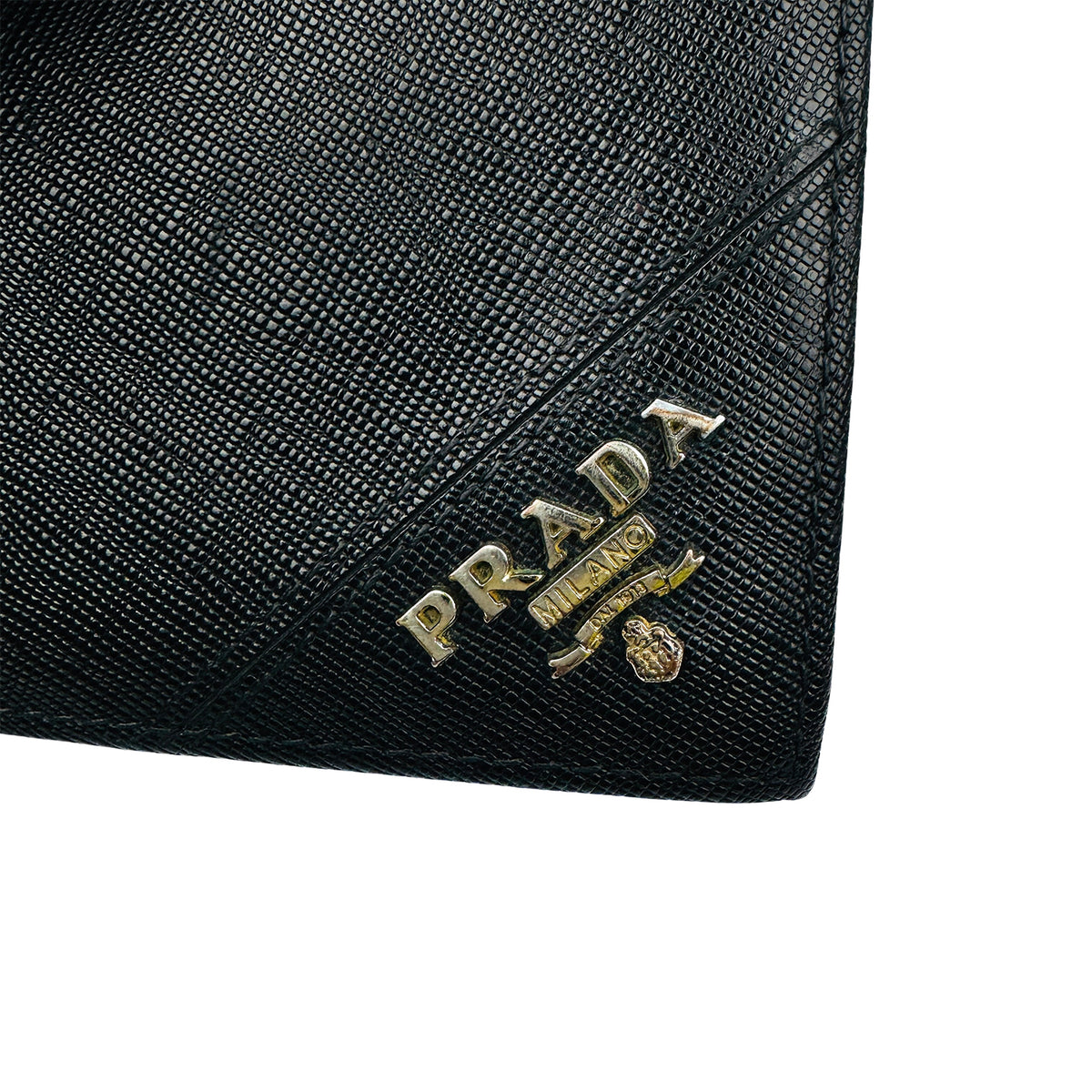 Prada Saffiano Leather Money Clip Wallet - 2MN077