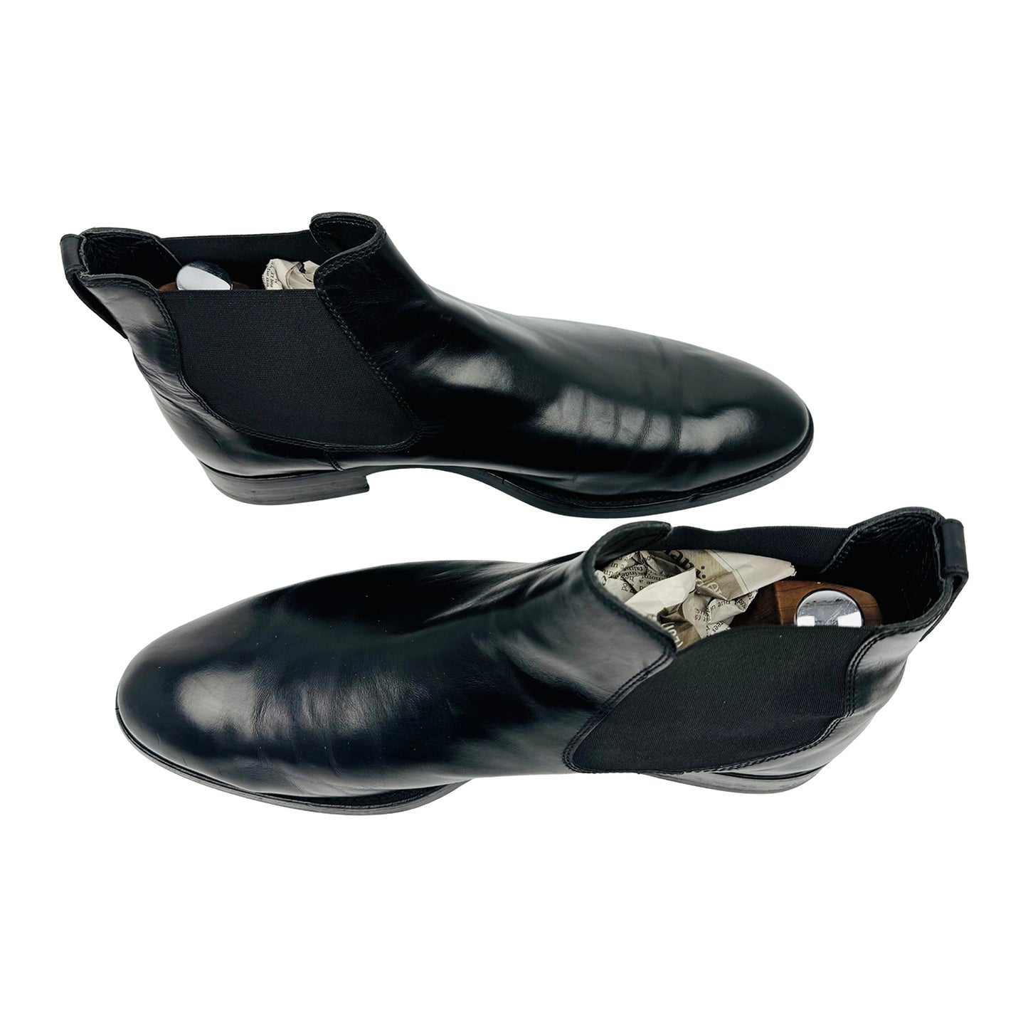 Tod’s Men's Calfskin Leather Black Boots (Size 44)